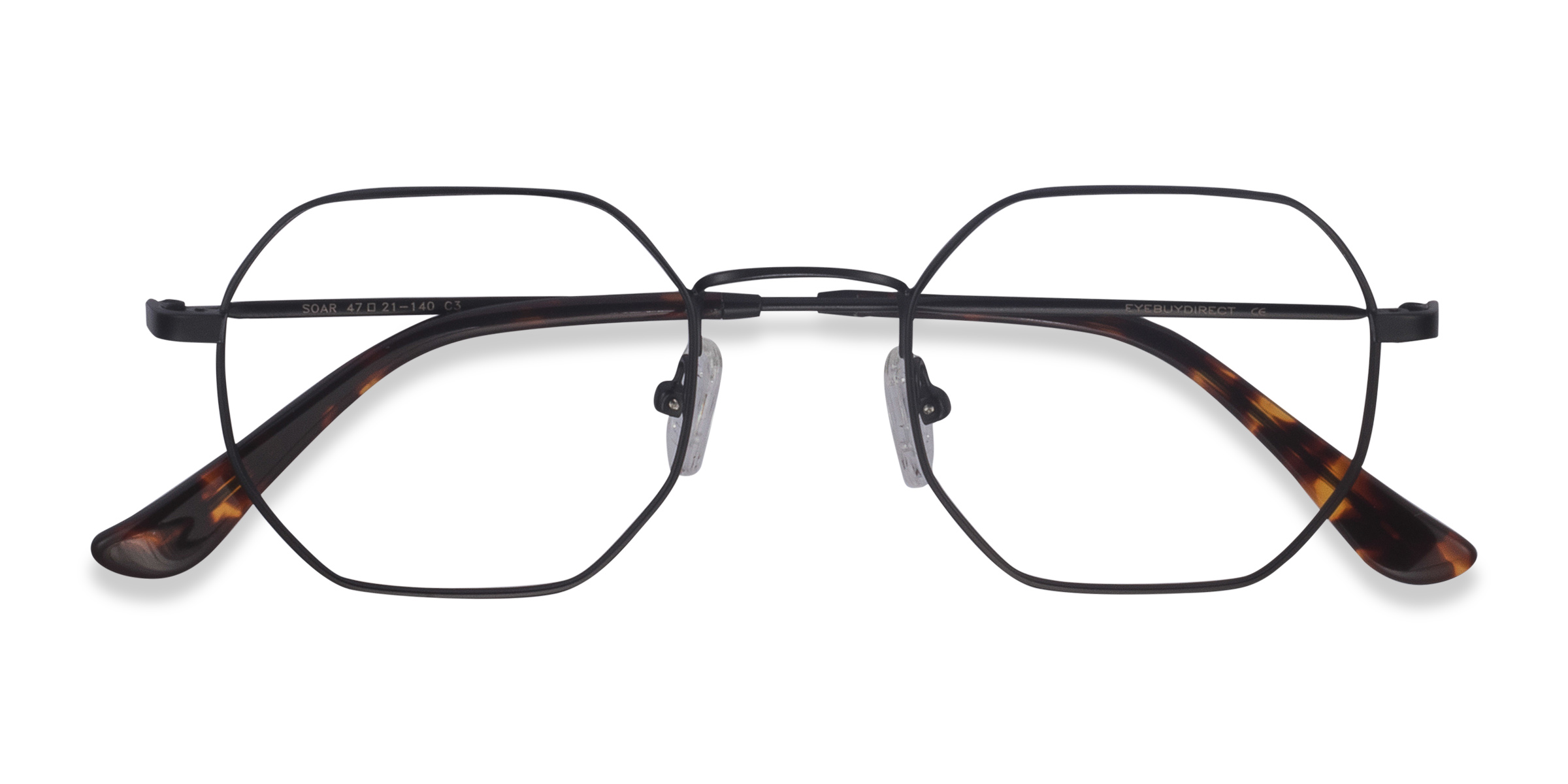 Noir Soar -  Métal Lunettes de vue