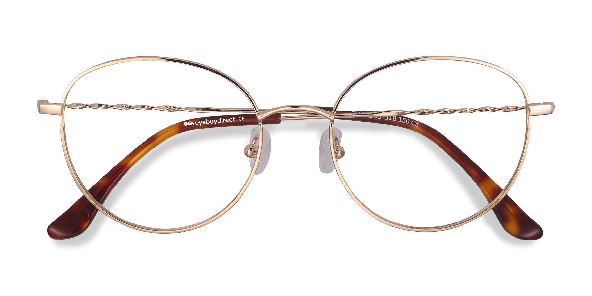 Doré Twirl -  Métal Lunettes de vue