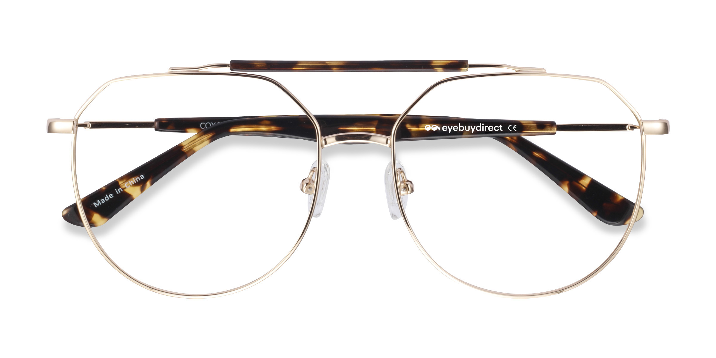Golden Tortoise Coxon -  Metal Eyeglasses