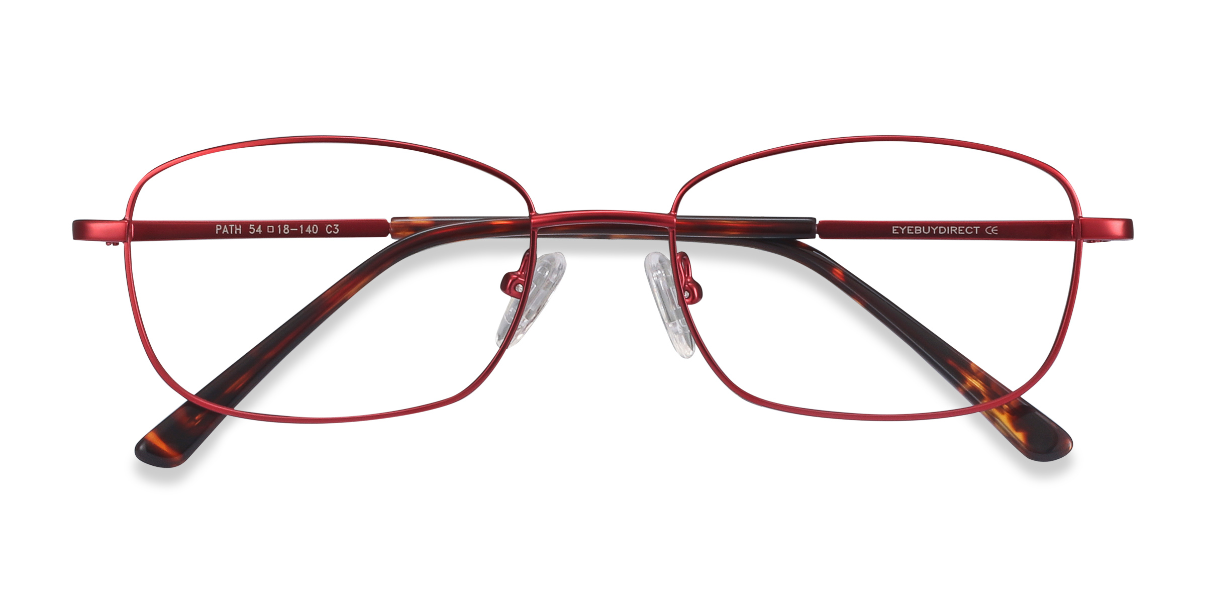 Burgundy Path -  Metal Eyeglasses