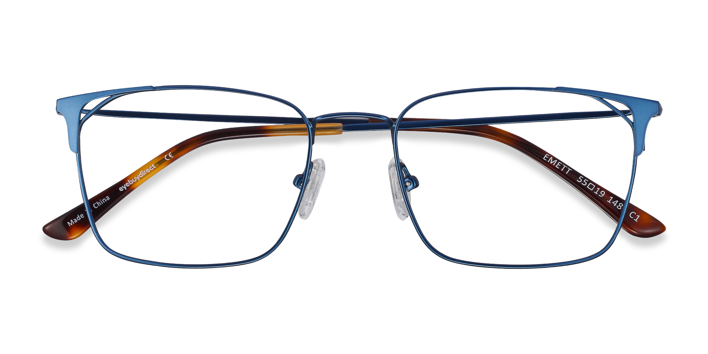 Bleu Emett -  Métal Lunettes de vue