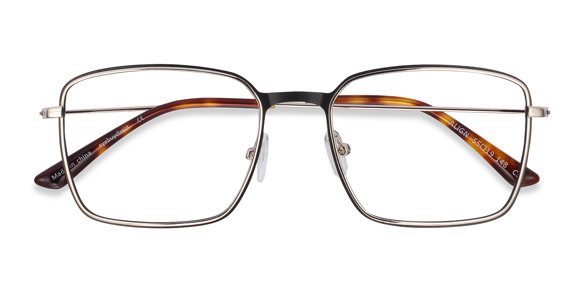 Black & Silver Align -  Métal Lunettes de vue