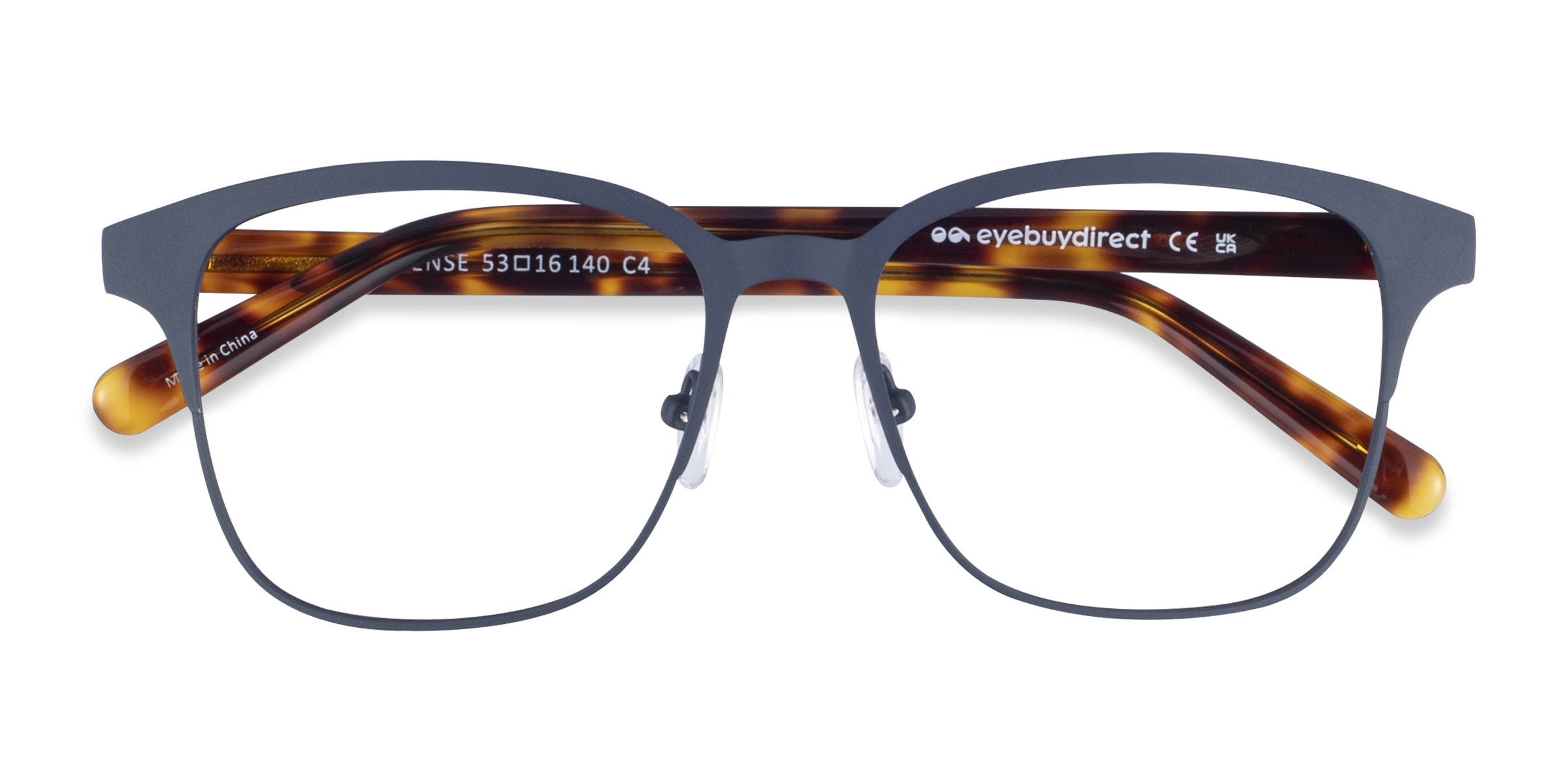 Navy Blue & Tortoise Intense -  Acetate-metal Lunettes de vue