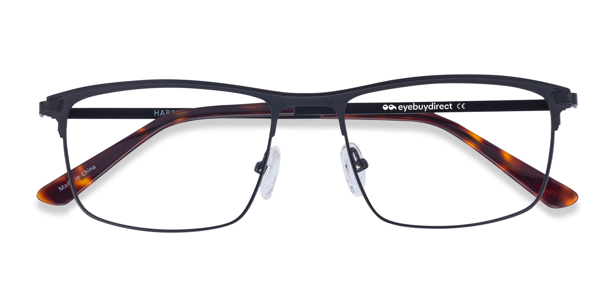 Black Harrison -  Metal Eyeglasses