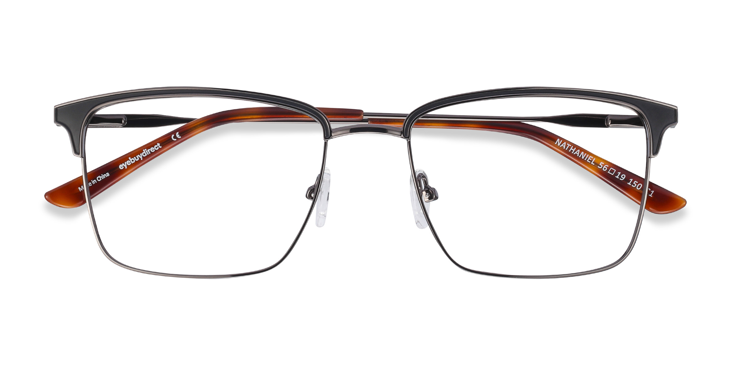 Noir Nathaniel -  Métal Lunettes de vue