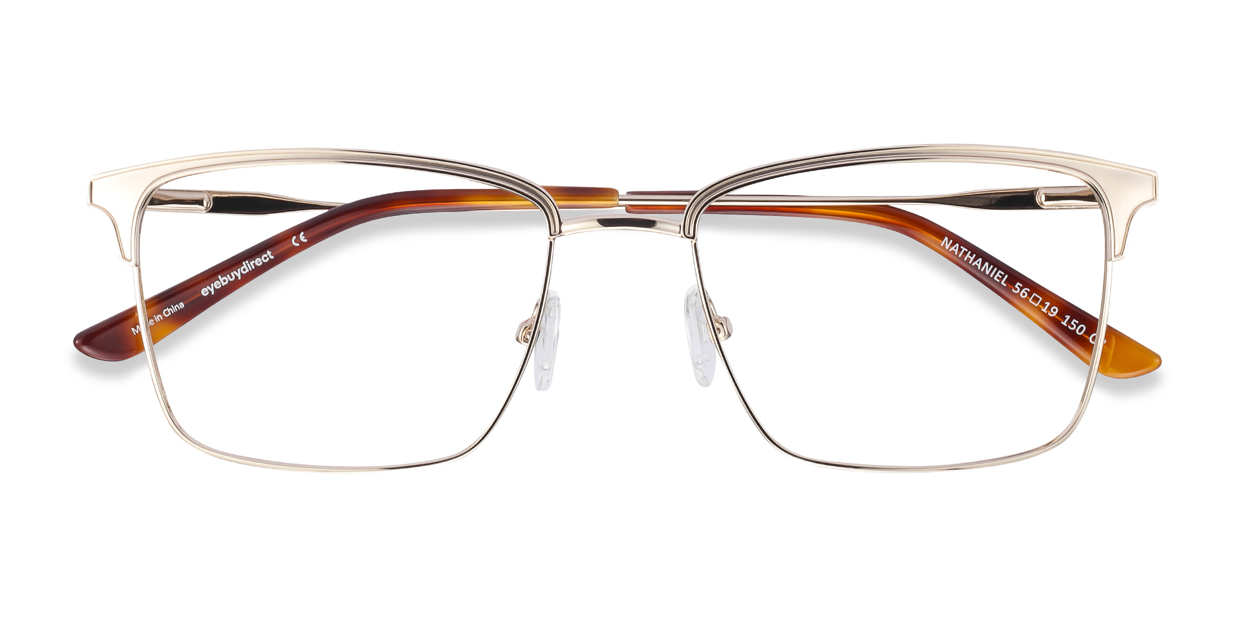 Gold Nathaniel -  Metal Eyeglasses