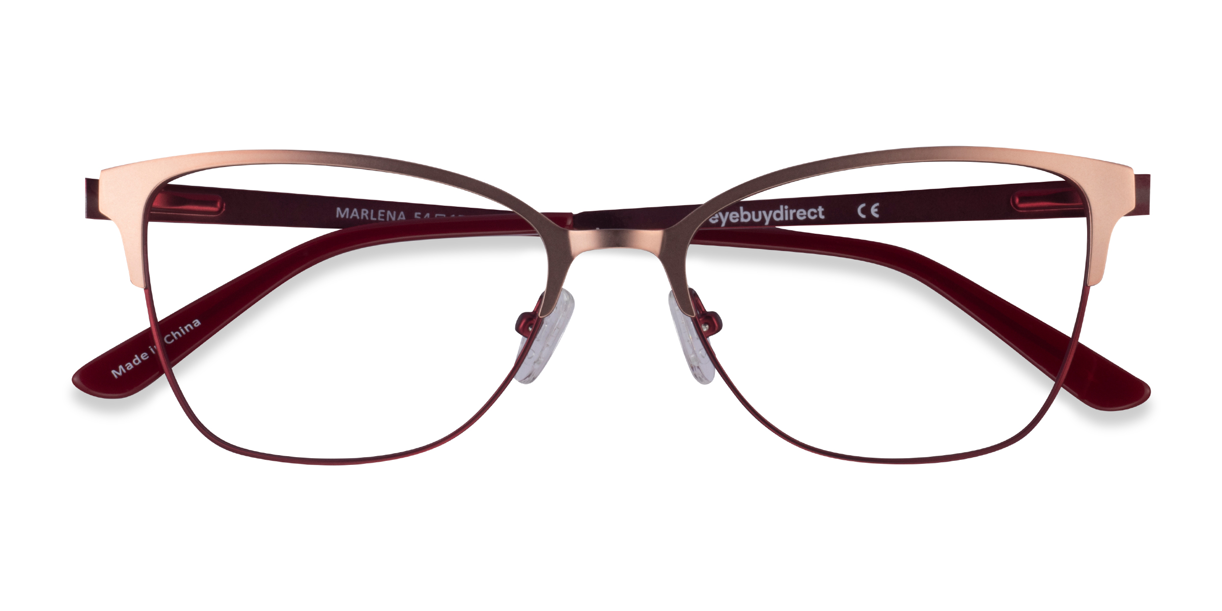 Rose Gold Burdungy Marlena -  Métal Lunettes de vue