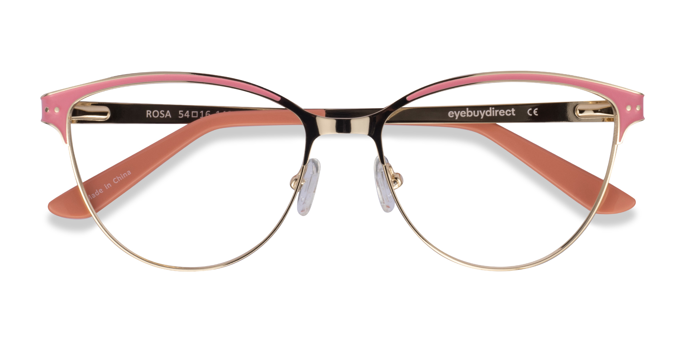 Gold Pink Rosa -  Métal Lunettes de vue