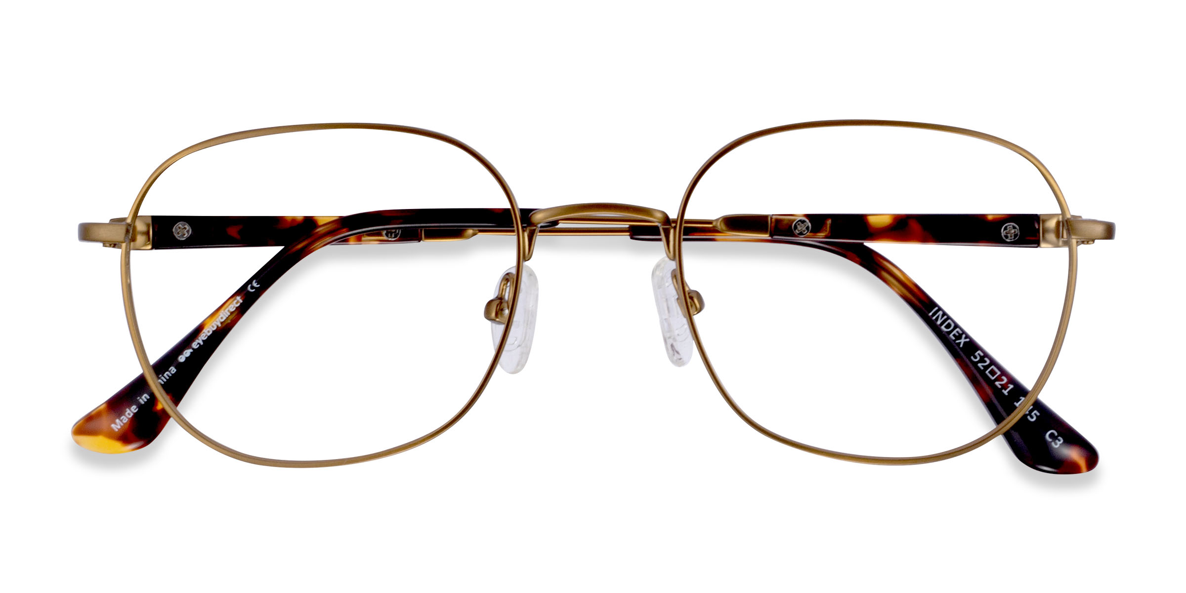 Bronze Tortoise Index -  Metal Eyeglasses