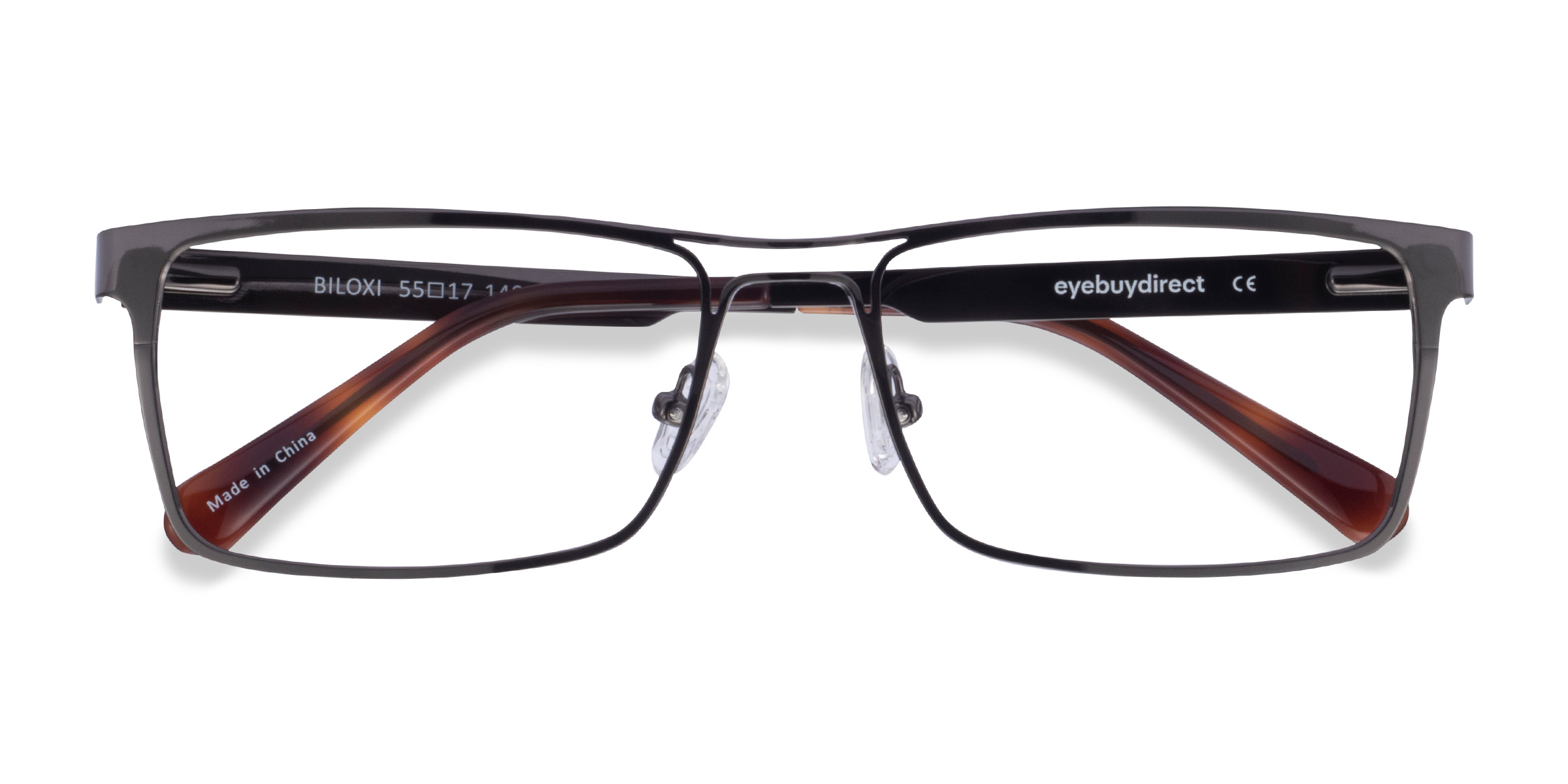 Dark Gunmetal Biloxi -  Metal Eyeglasses