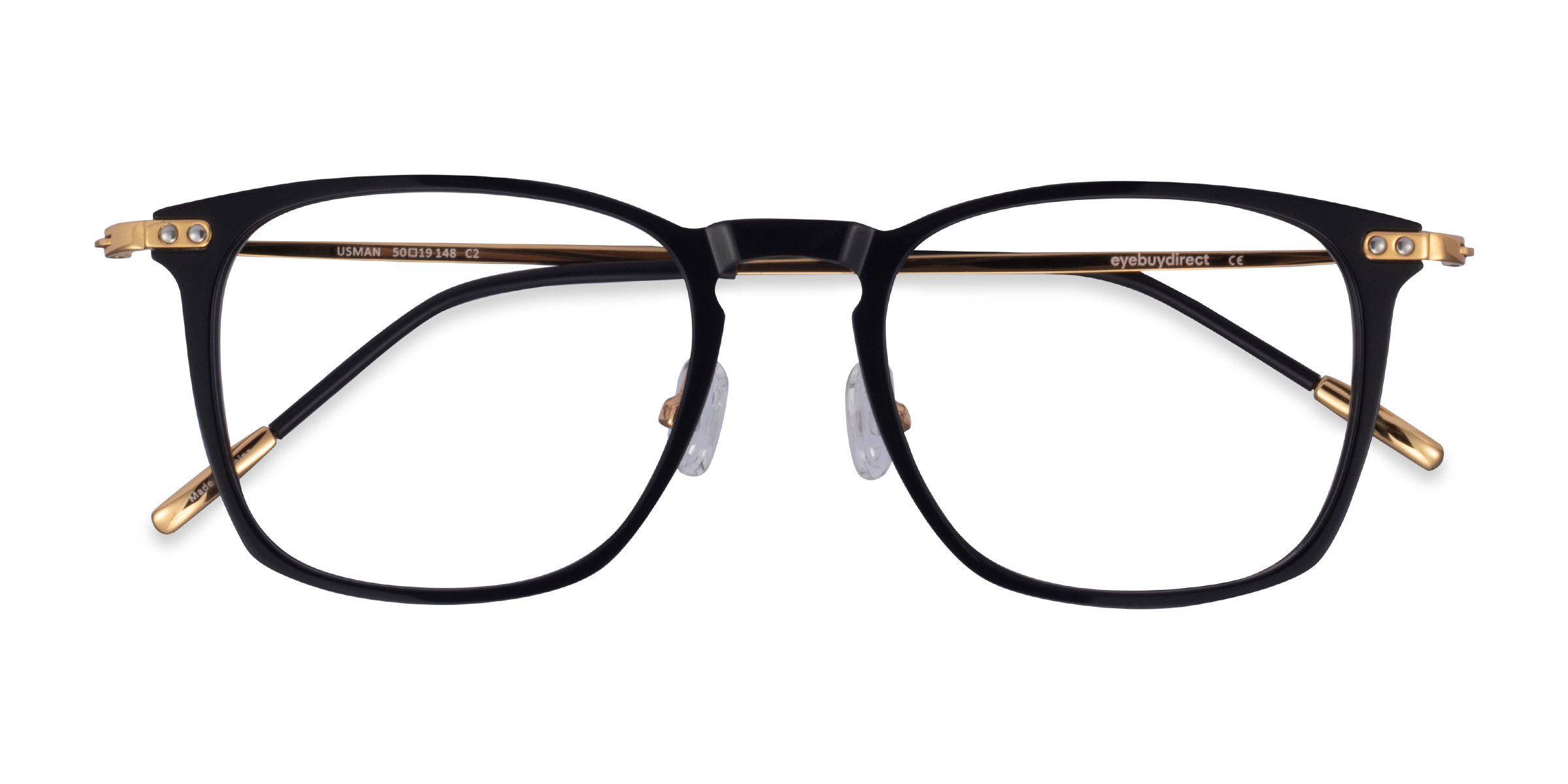 Black  Gold Usman -  Acetate-metal Lunettes de vue