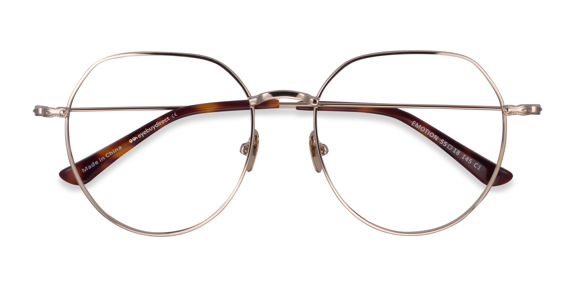 Light Gold Emotion -  Metal Eyeglasses