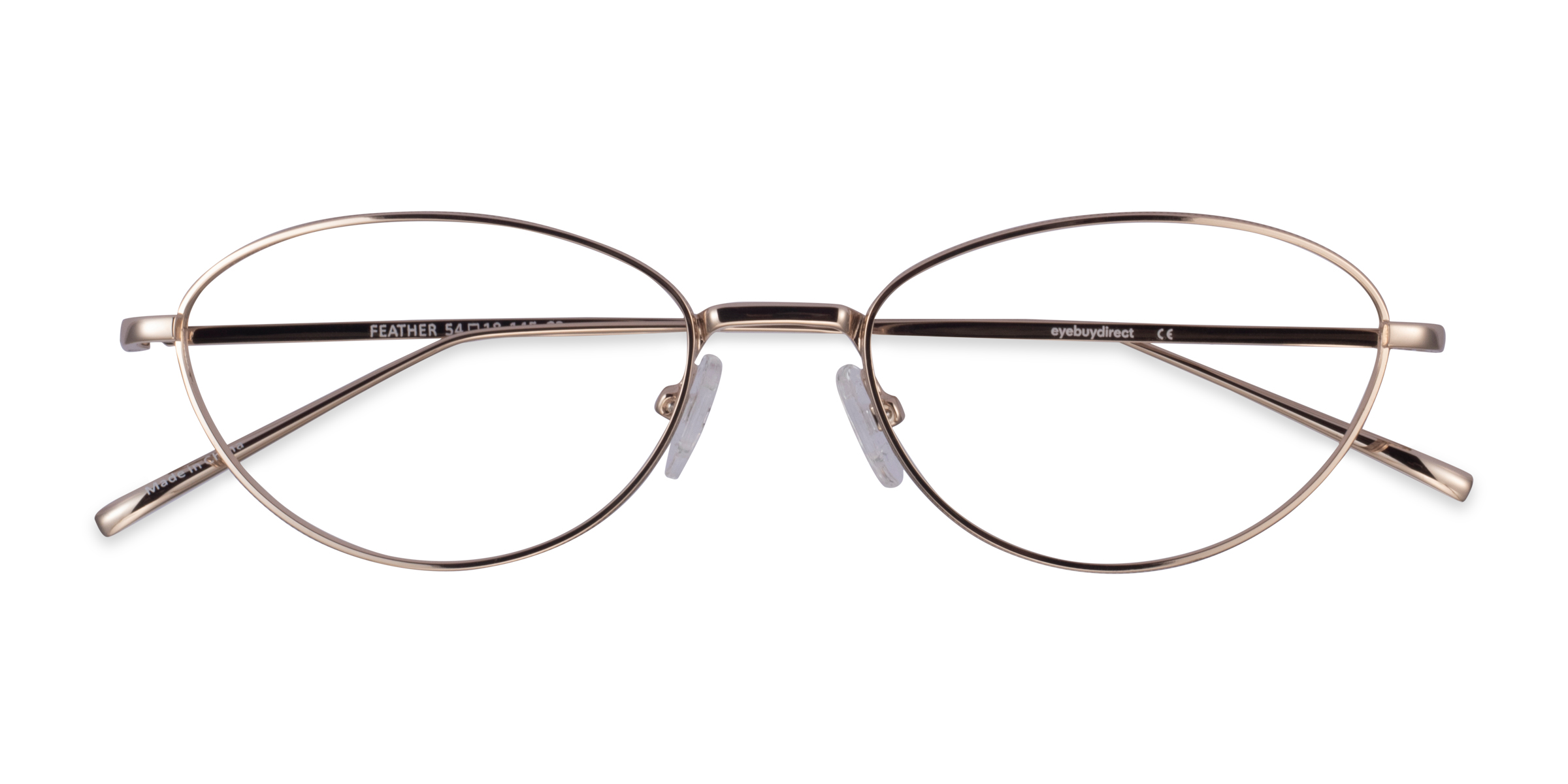 Gold Feather -  Metal Eyeglasses