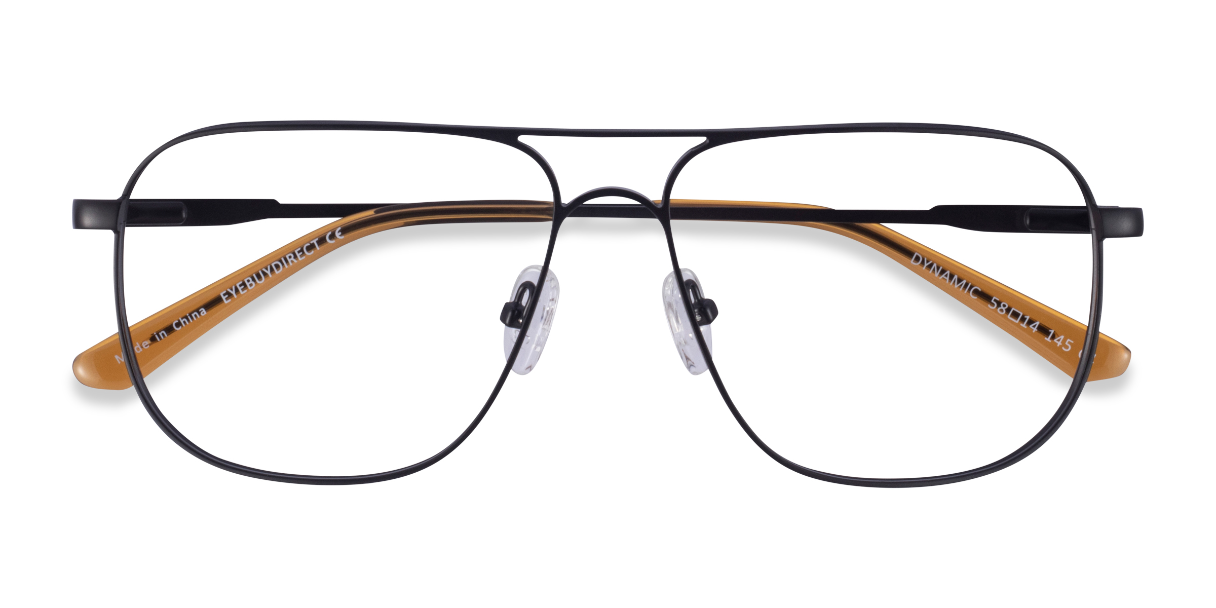 Matte Black Dynamic -  Metal Eyeglasses
