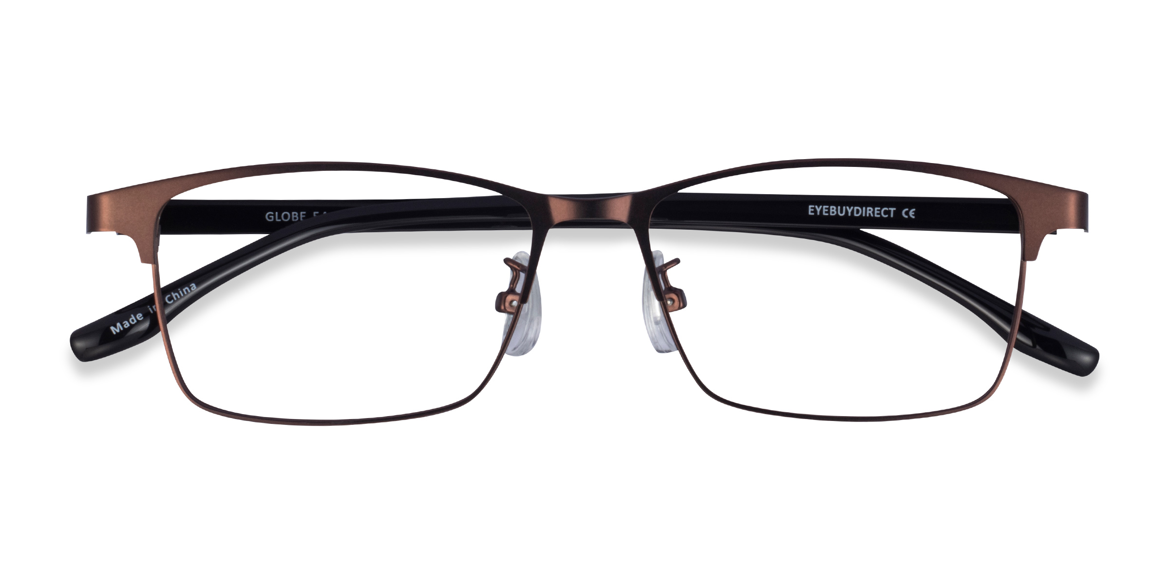 Matte Coffee Black Globe -  Acetate Eyeglasses