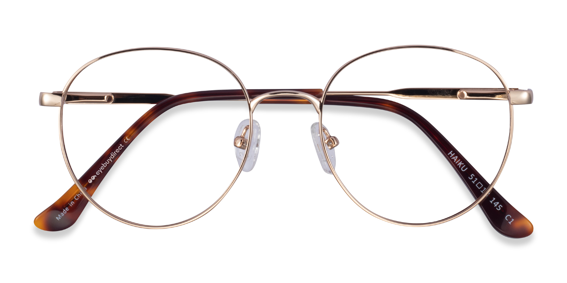 Golden Haiku -  Metal Eyeglasses