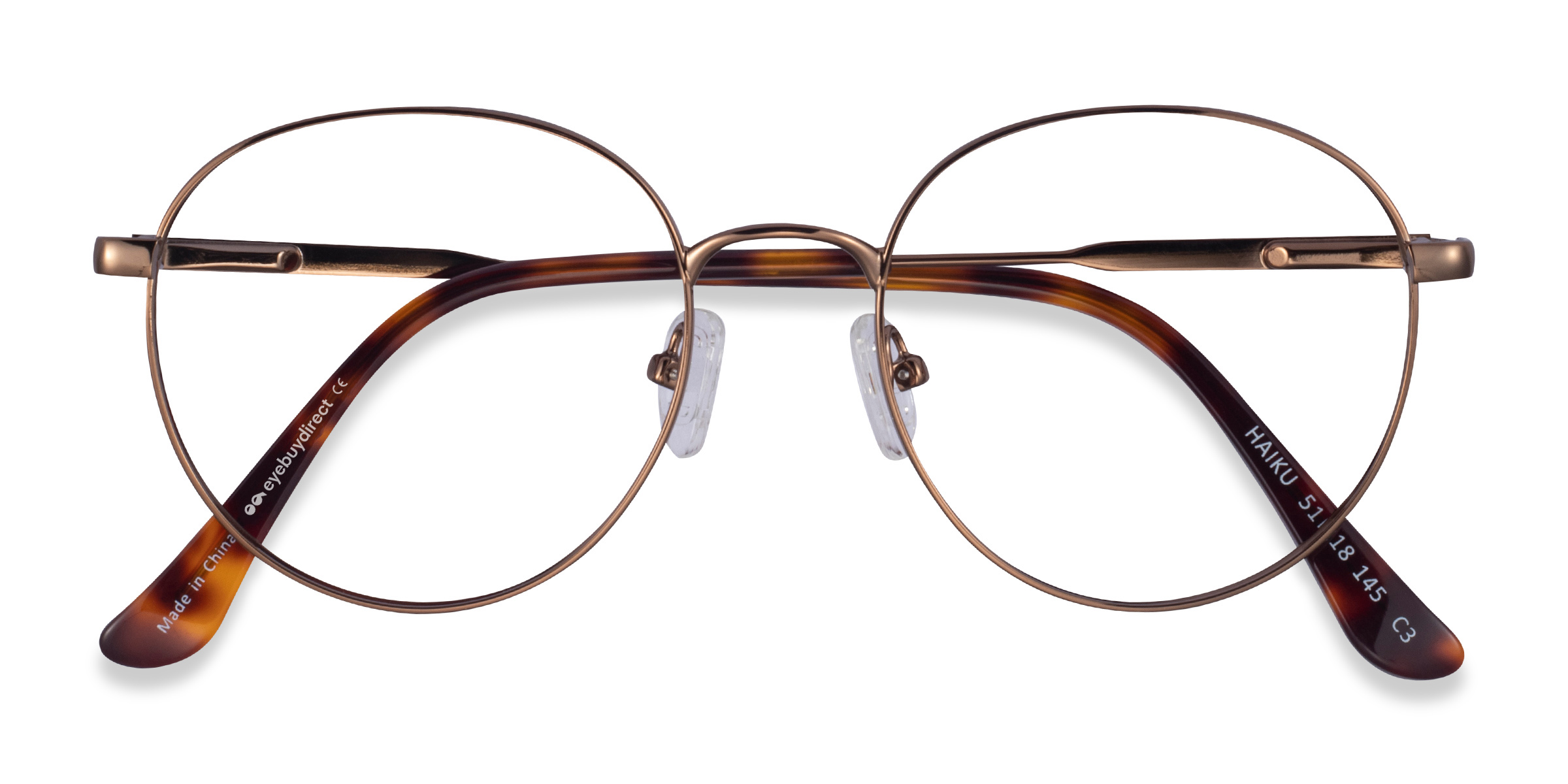 Bronze Haiku -  Metal Eyeglasses