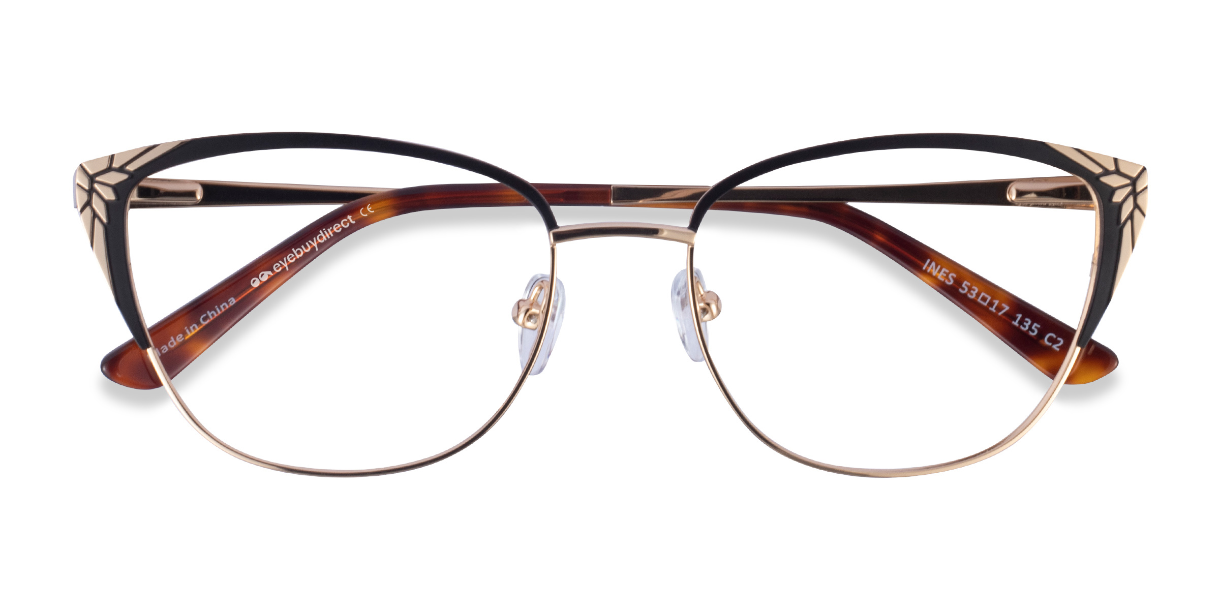 Black Gold Ines -  Metal Eyeglasses