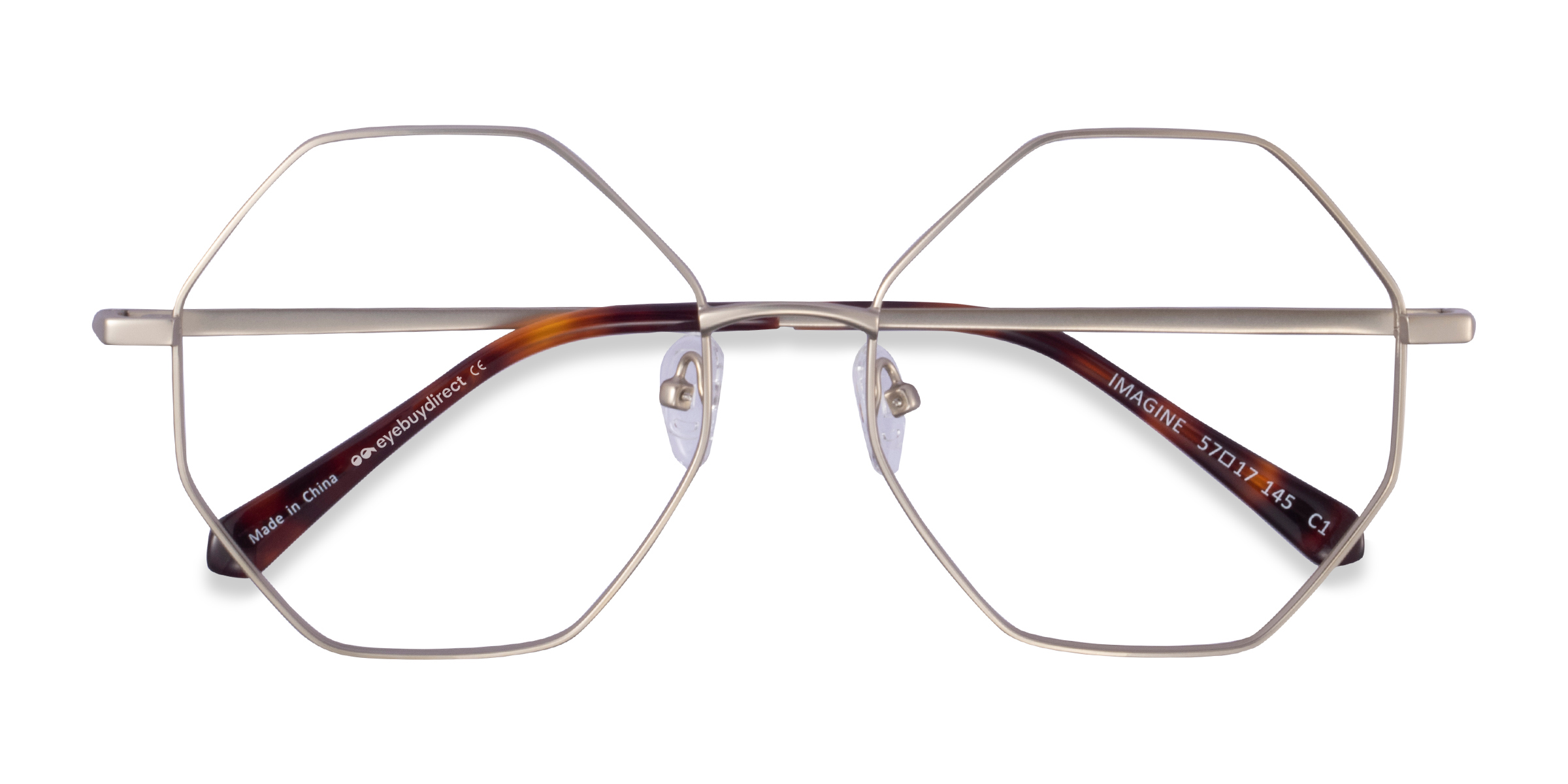 Matte Silver Imagine -  Metal Eyeglasses