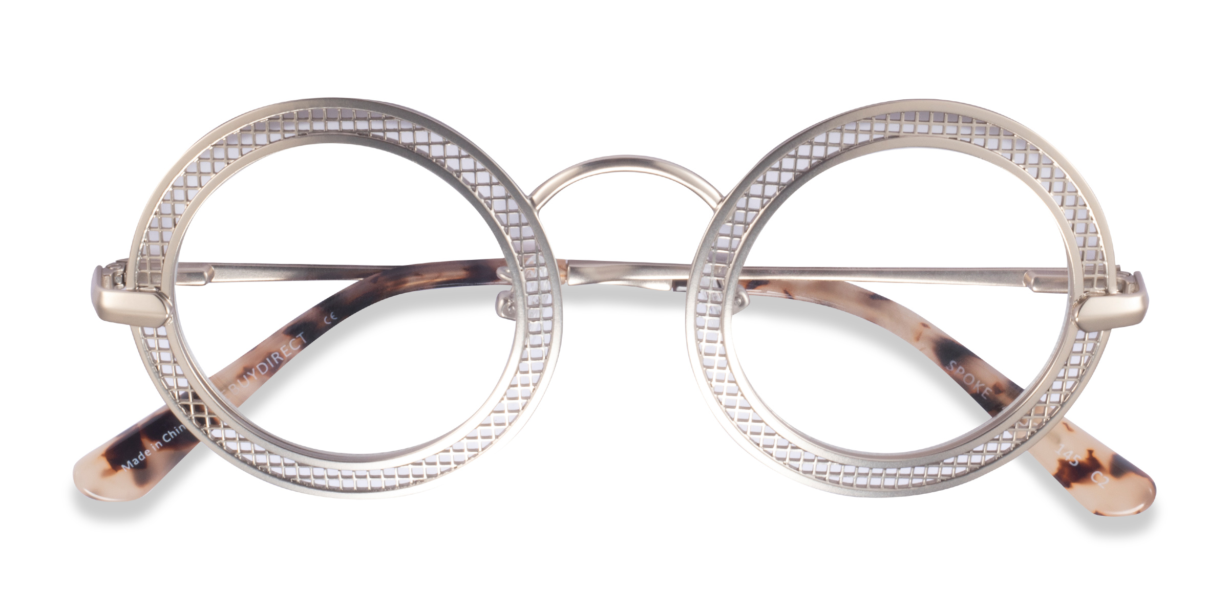 Matte Gold Spoke -  Metal Eyeglasses