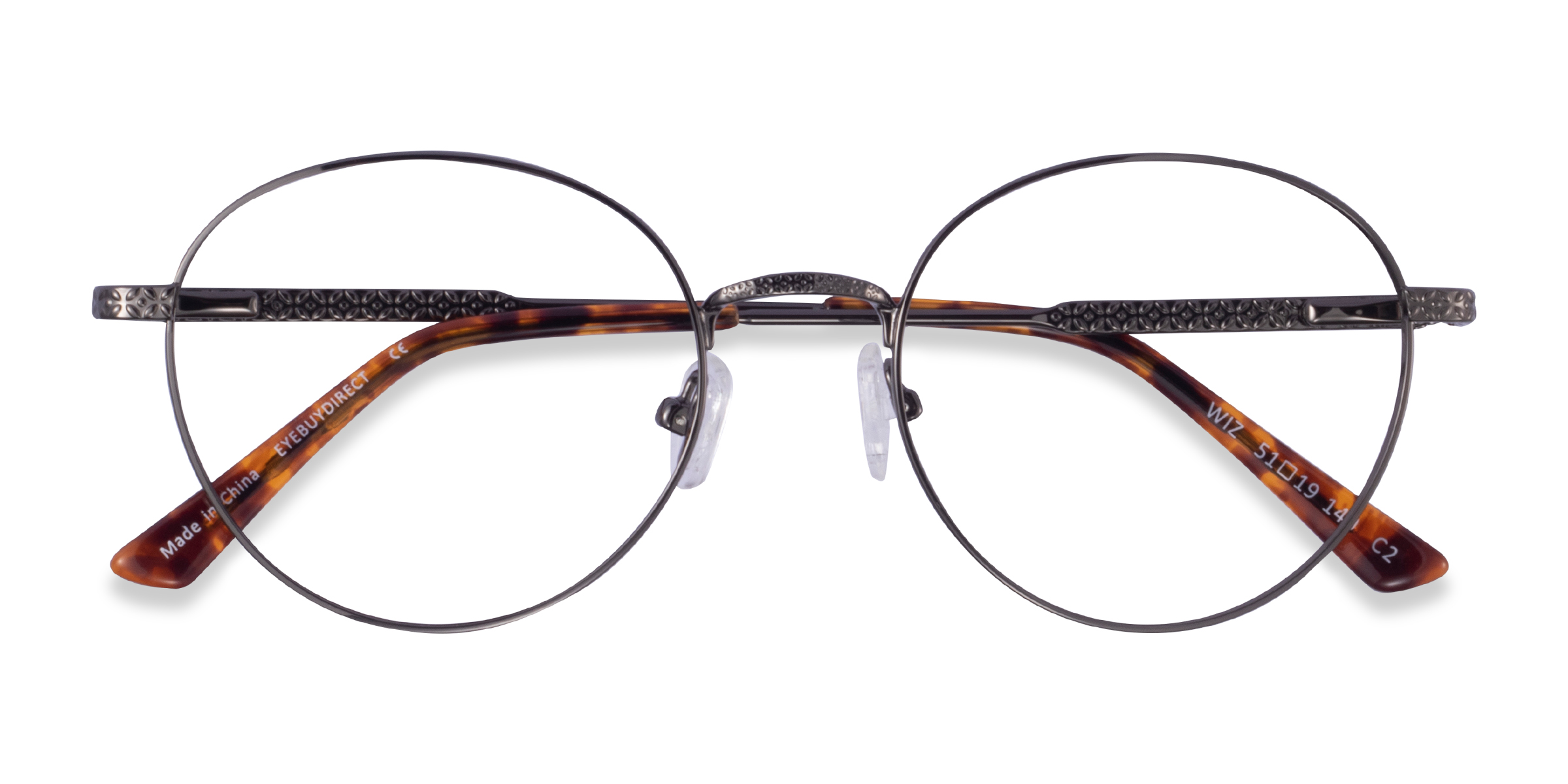 Gunmetal Tortoise Wiz -  Métal Lunettes de vue