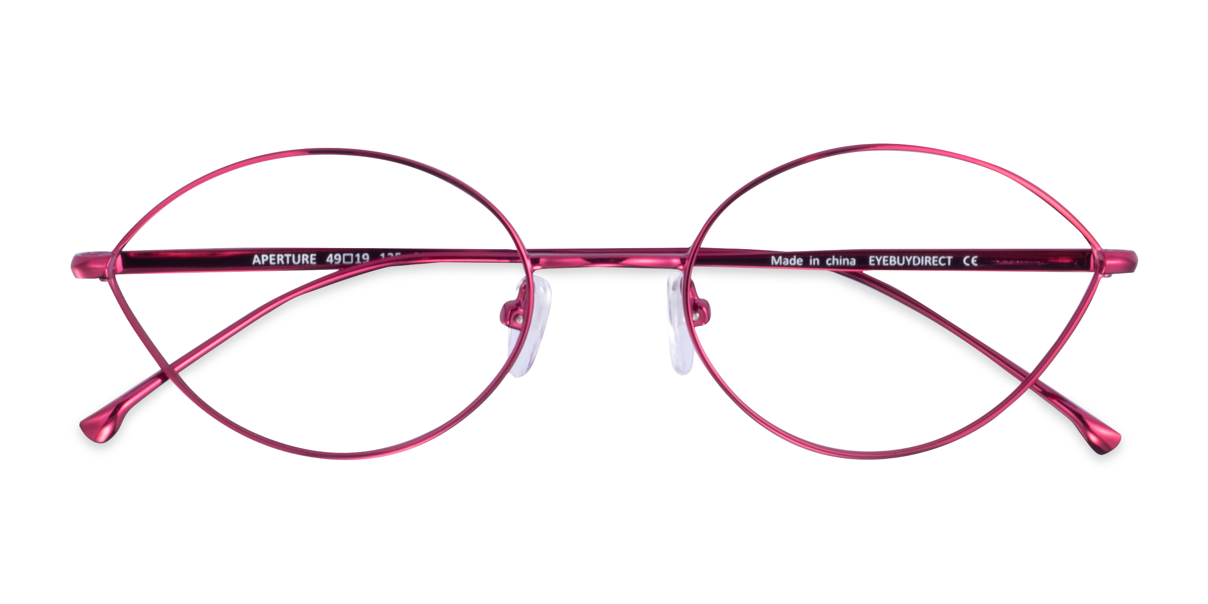 Clear Purple Aperture -  Metal Eyeglasses
