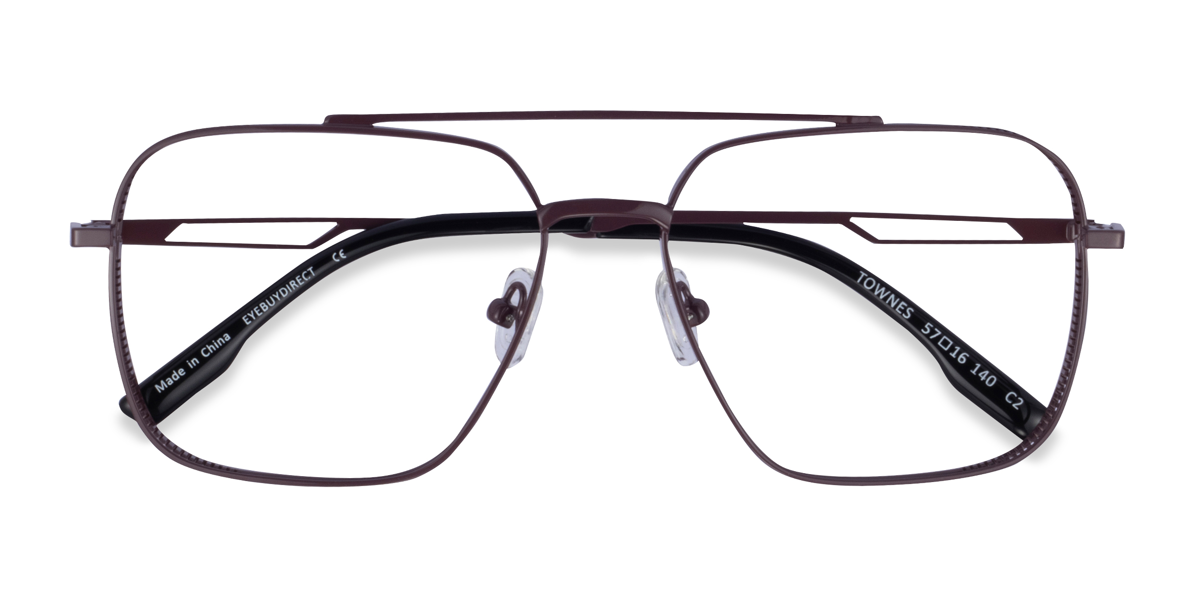 Brown Black Townes -  Métal Lunettes de vue