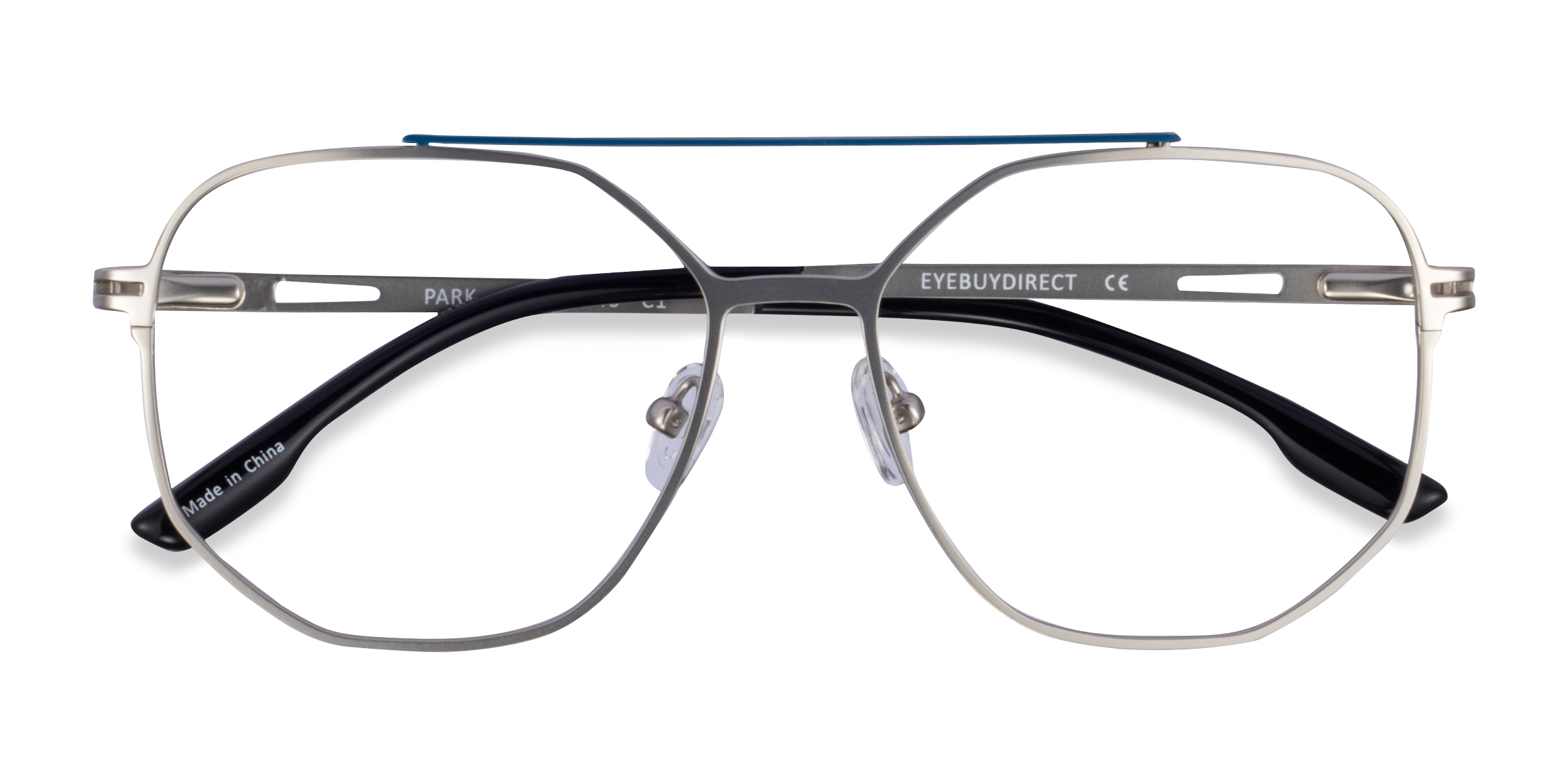 Silver Black Park -  Metal Eyeglasses