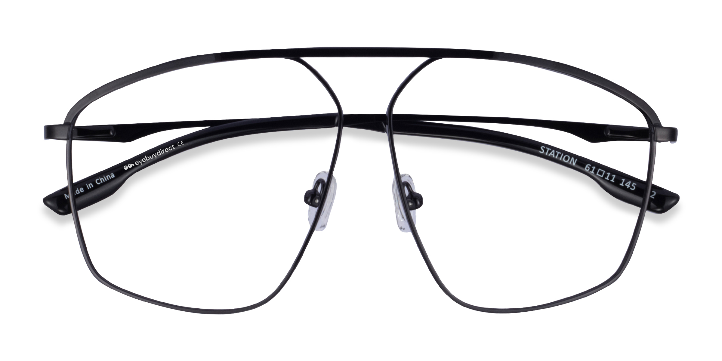 Noir Station -  Métal Lunettes de vue