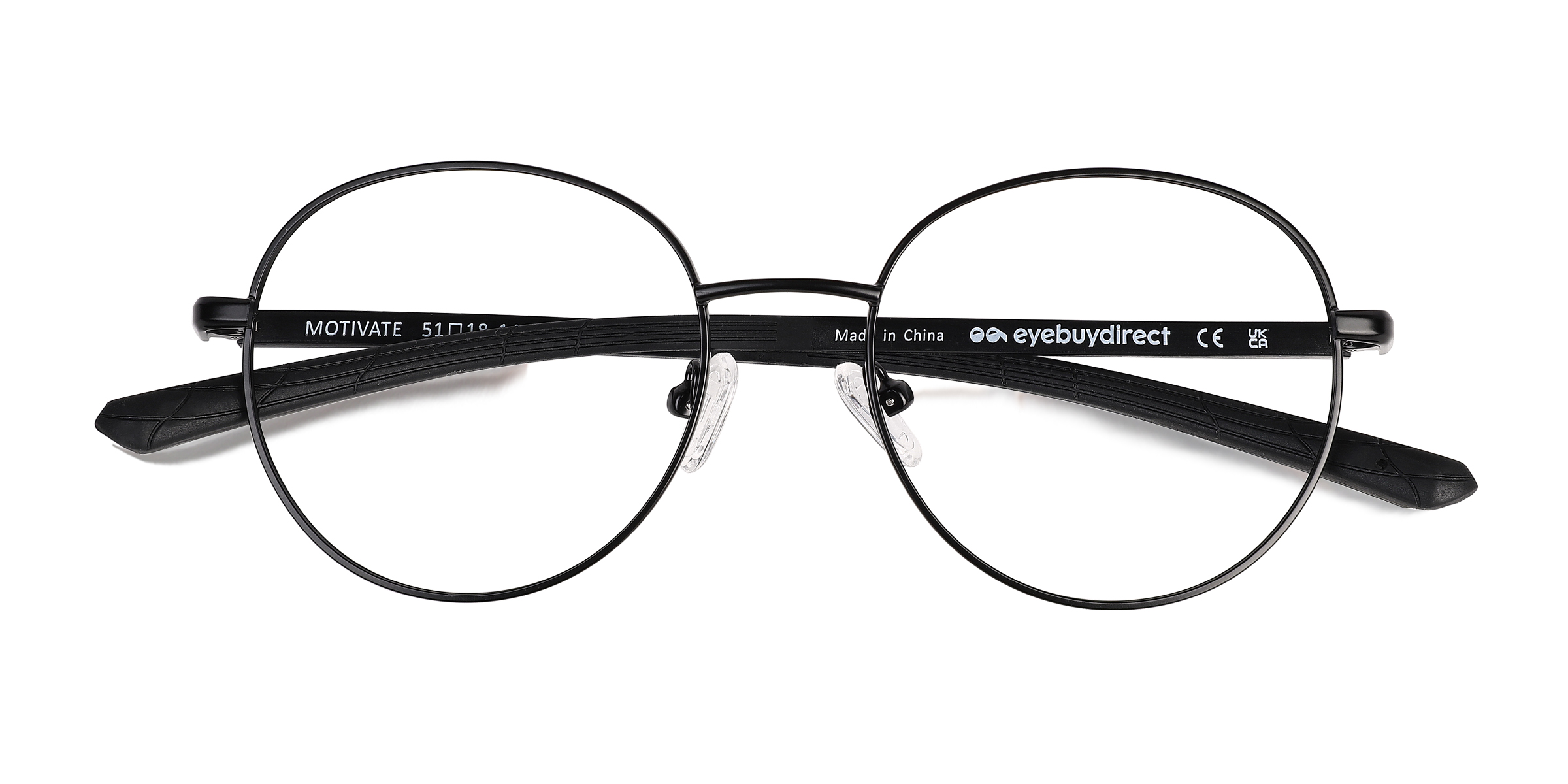 Matt Black Motivate -  Métal Lunettes de vue