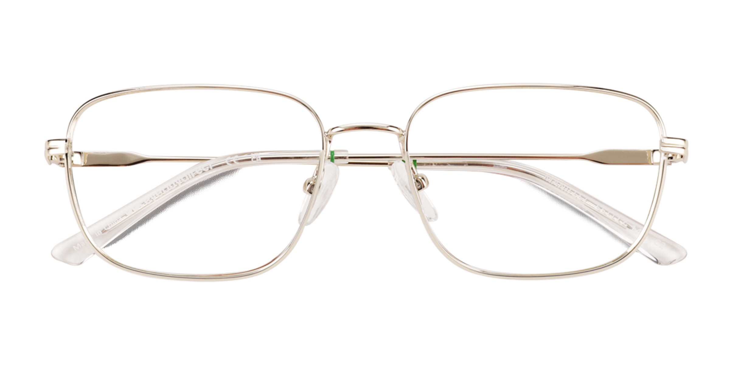 Shiny Gold Manifest -  Metal Eyeglasses