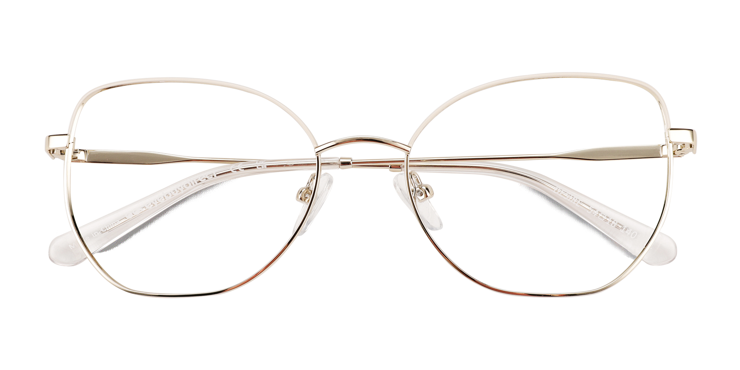 Shiny Gold White Desire -  Métal Lunettes de vue