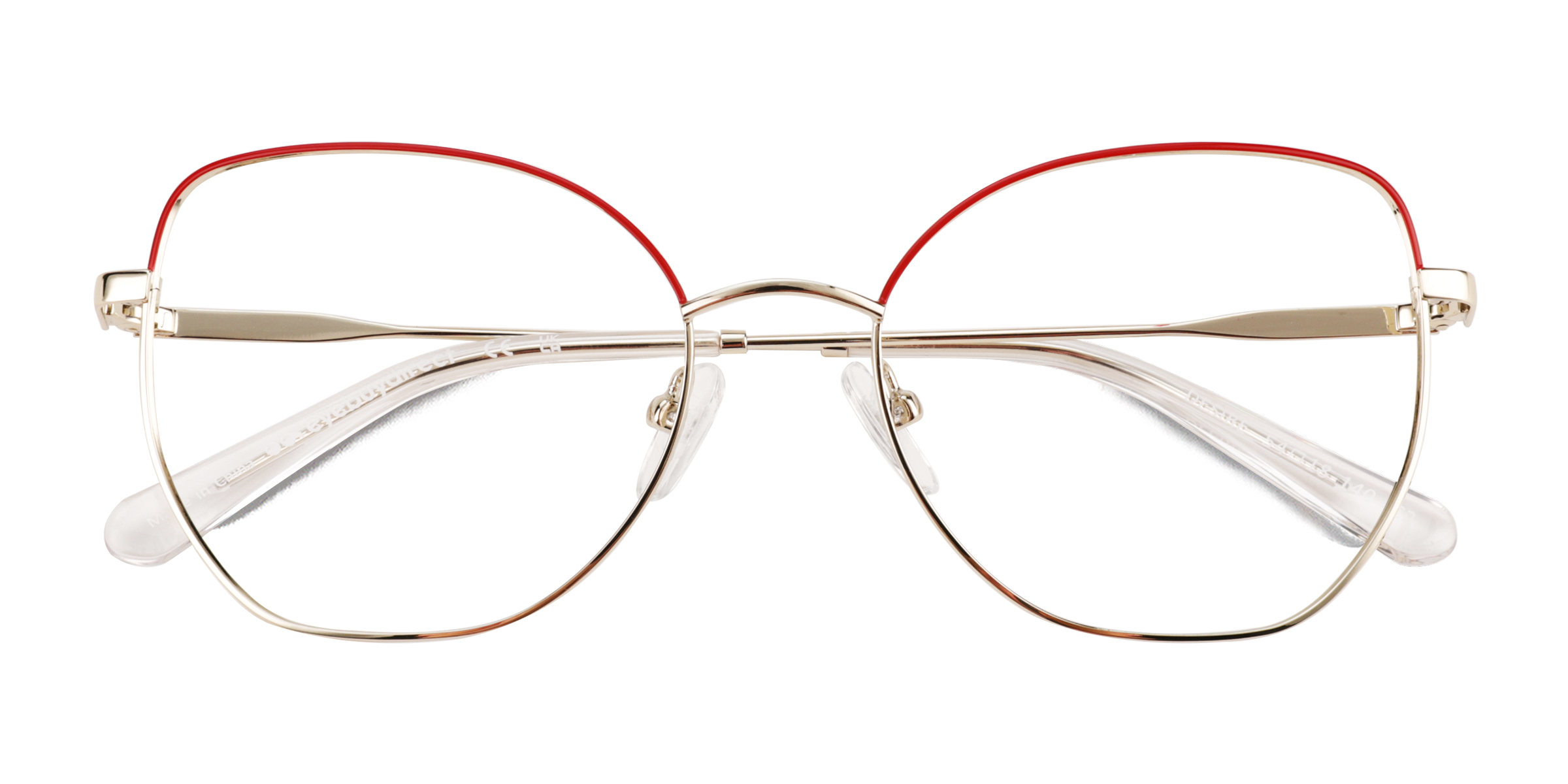 Shiny Gold Red Desire -  Métal Lunettes de vue