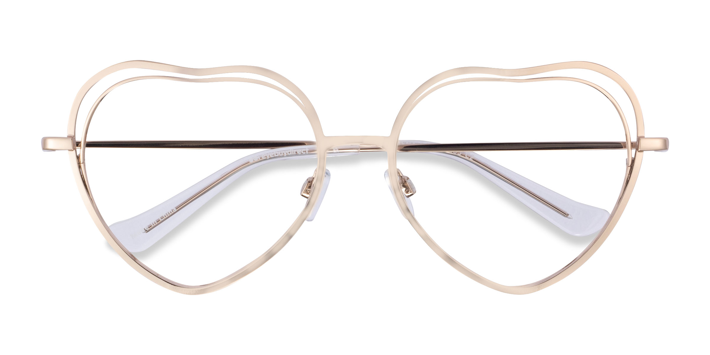 Shiny Gold Philomena -  Metal Eyeglasses
