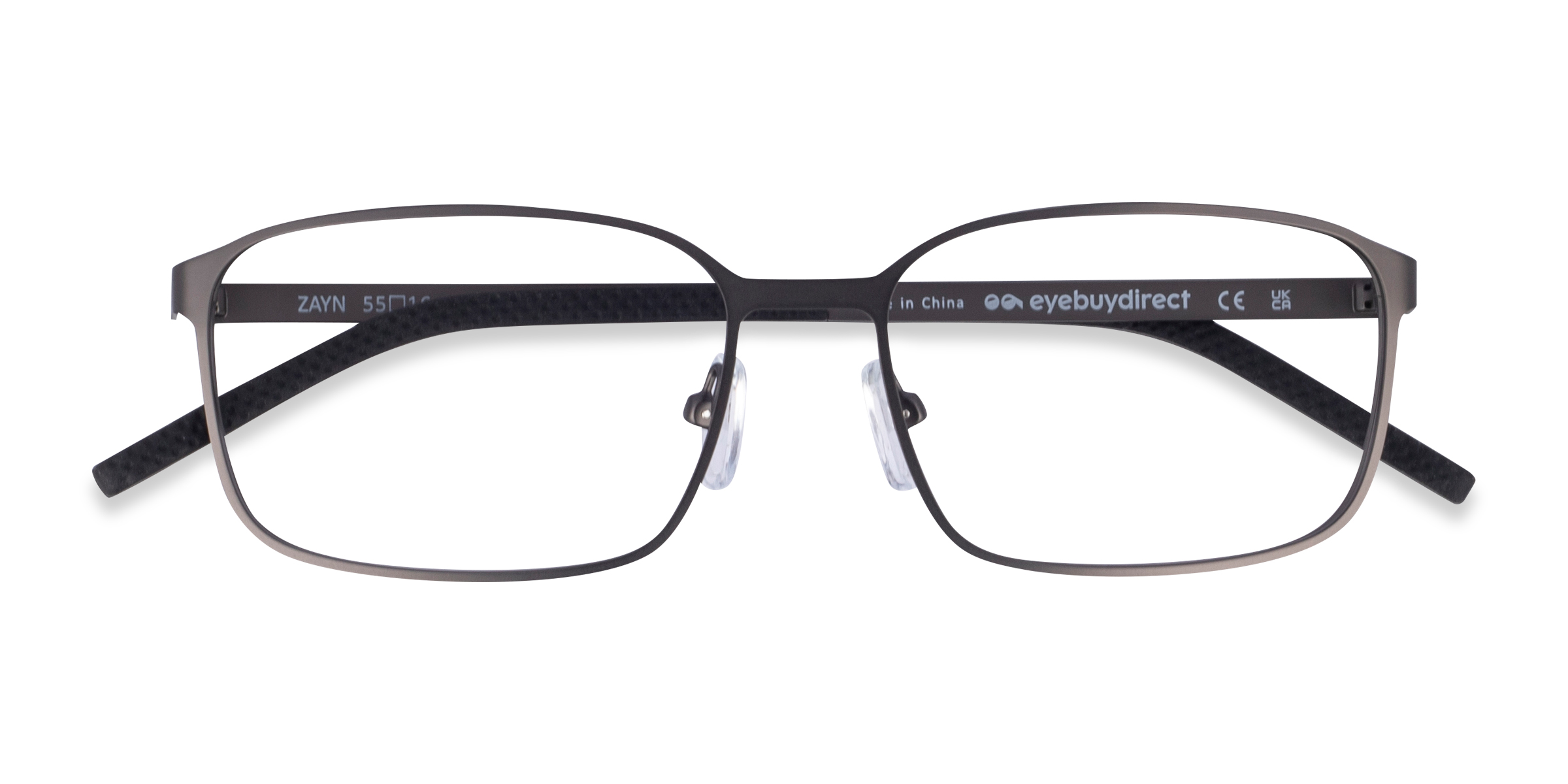 Matte Gunmetal Zayn - Metal Eyeglasses