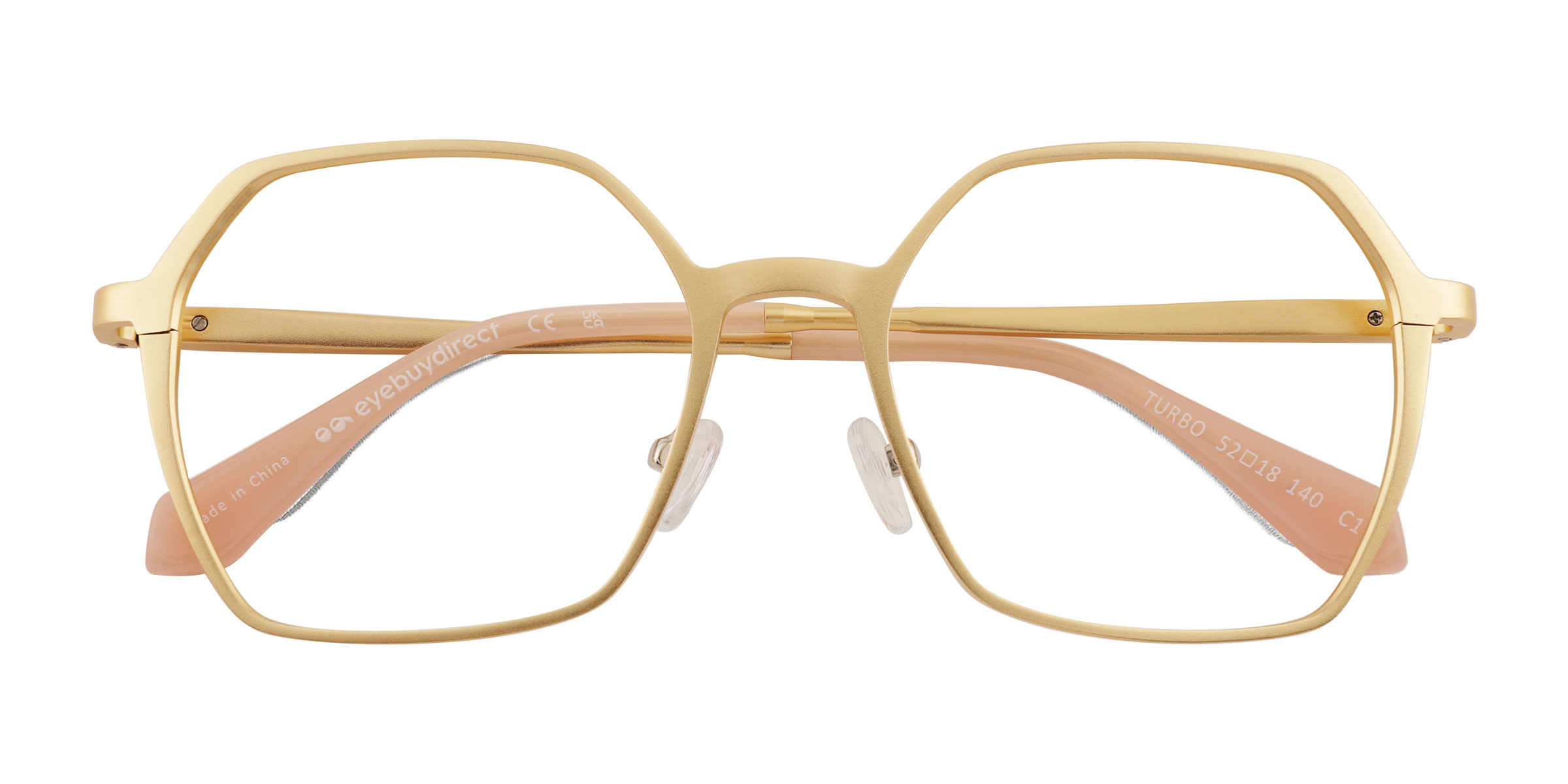 Matte Gold Turbo -  Aluminium-alloy Eyeglasses