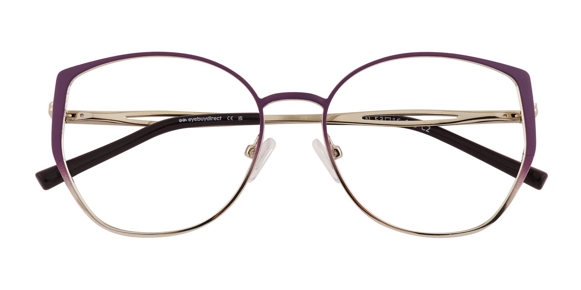 Gradient Matte Purple Deven -  Metal Eyeglasses