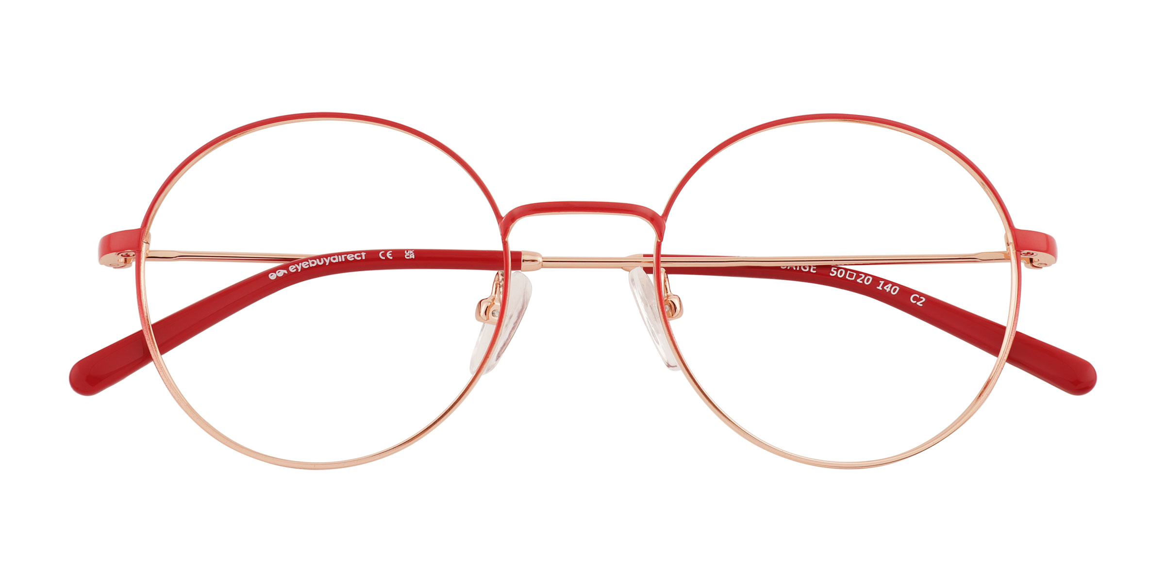 Gradient Red Gold Saige -  Métal Lunettes de vue