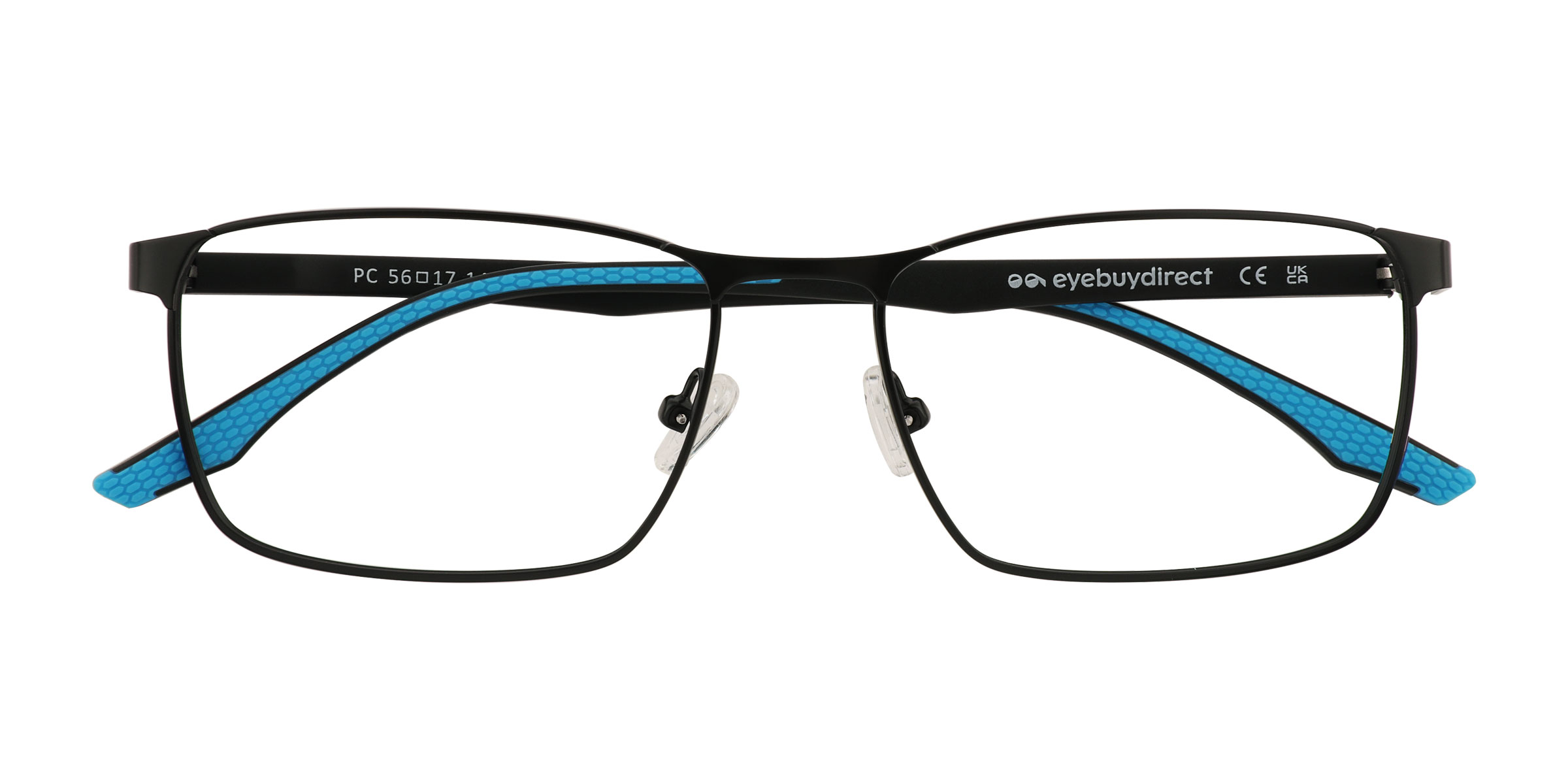 Matte Black Pc -  Metal Eyeglasses