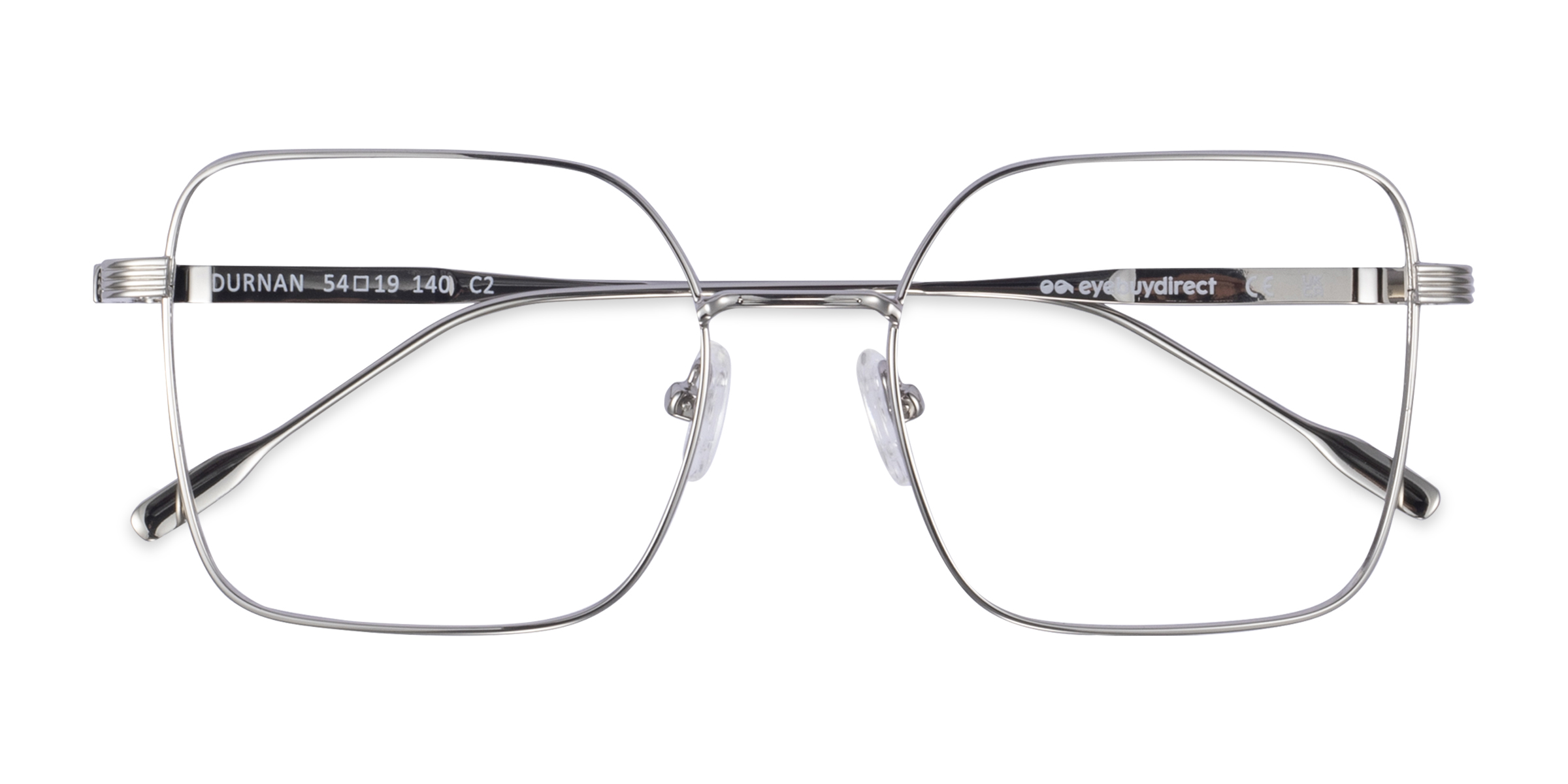 Argenté Durnan -  Métal Lunettes de vue