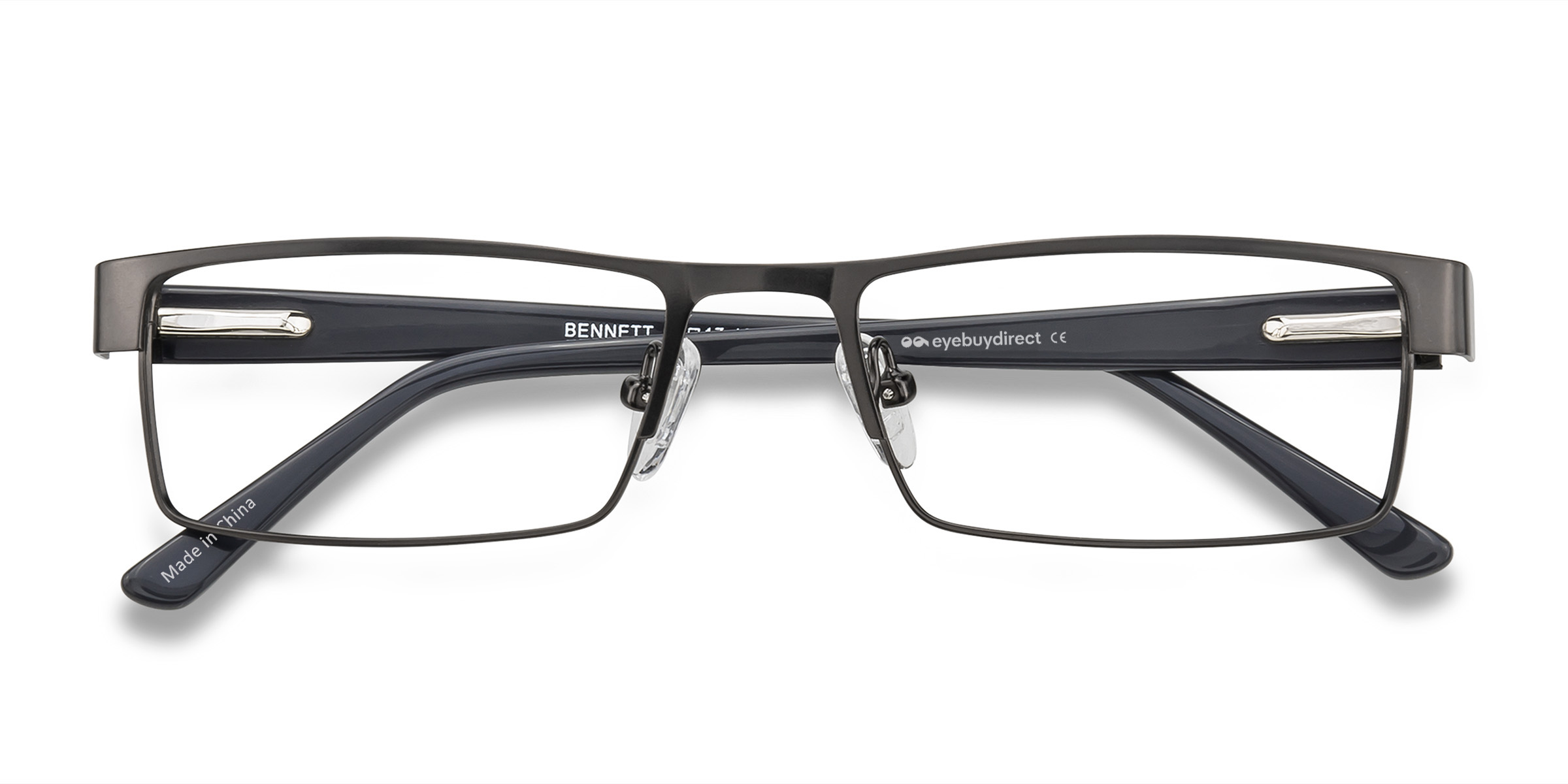 Gunmetal Bennett -  Metal Eyeglasses