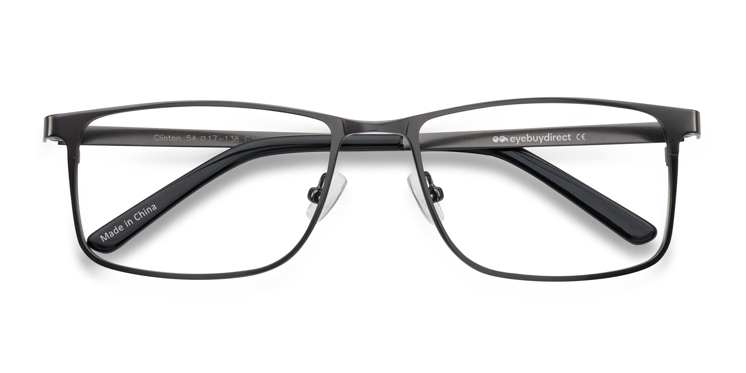 Gunmetal Clinton -  Metal Eyeglasses
