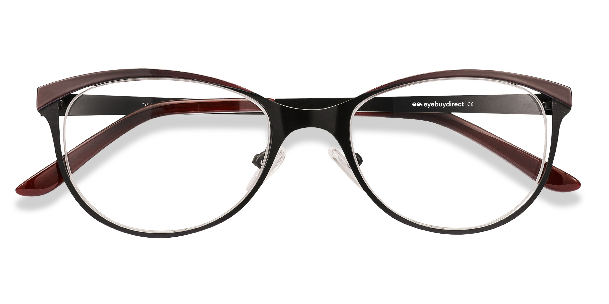 Black Red Deco -  Metal Eyeglasses