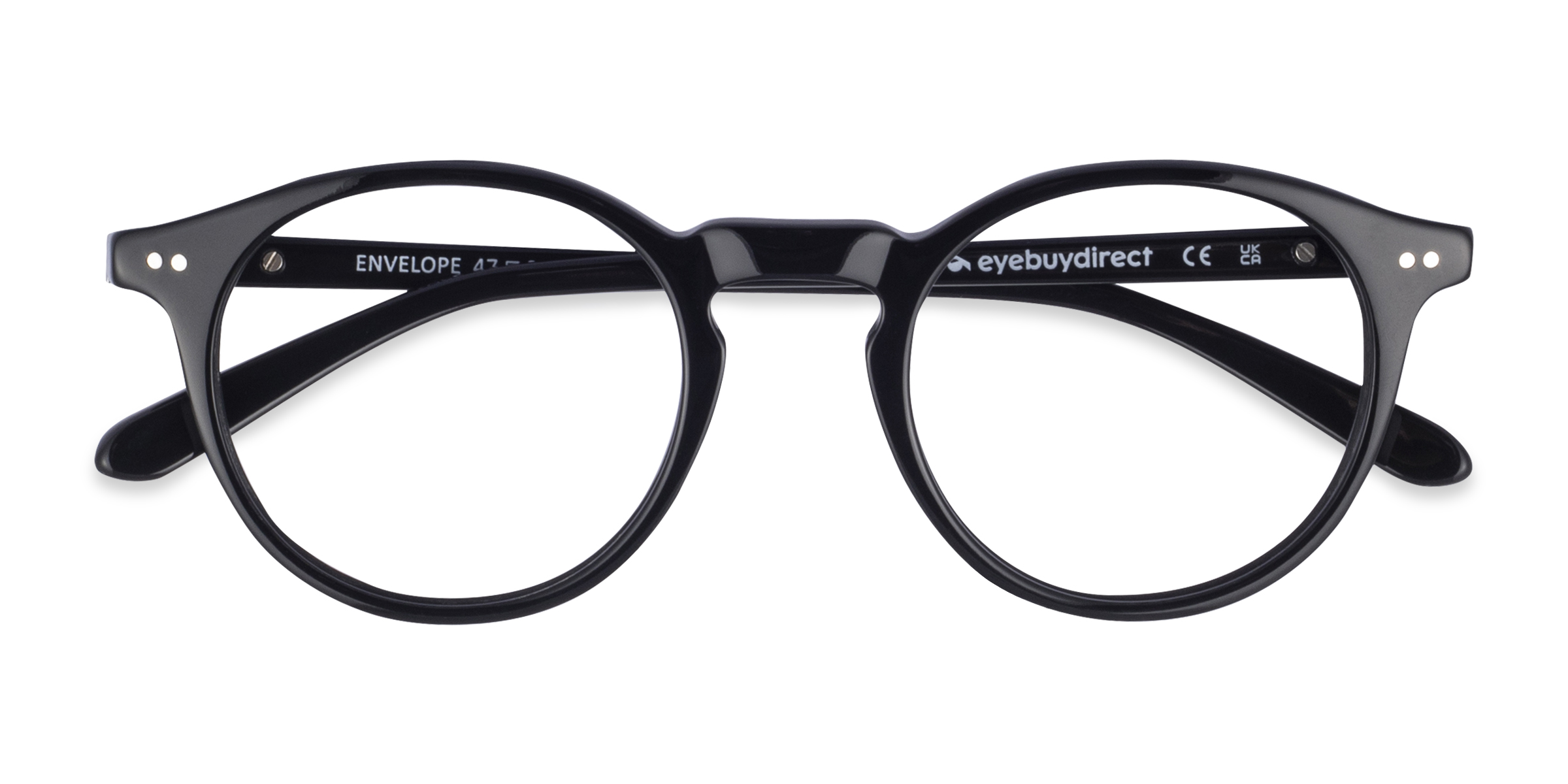 Black Envelope -  Acetate Eyeglasses