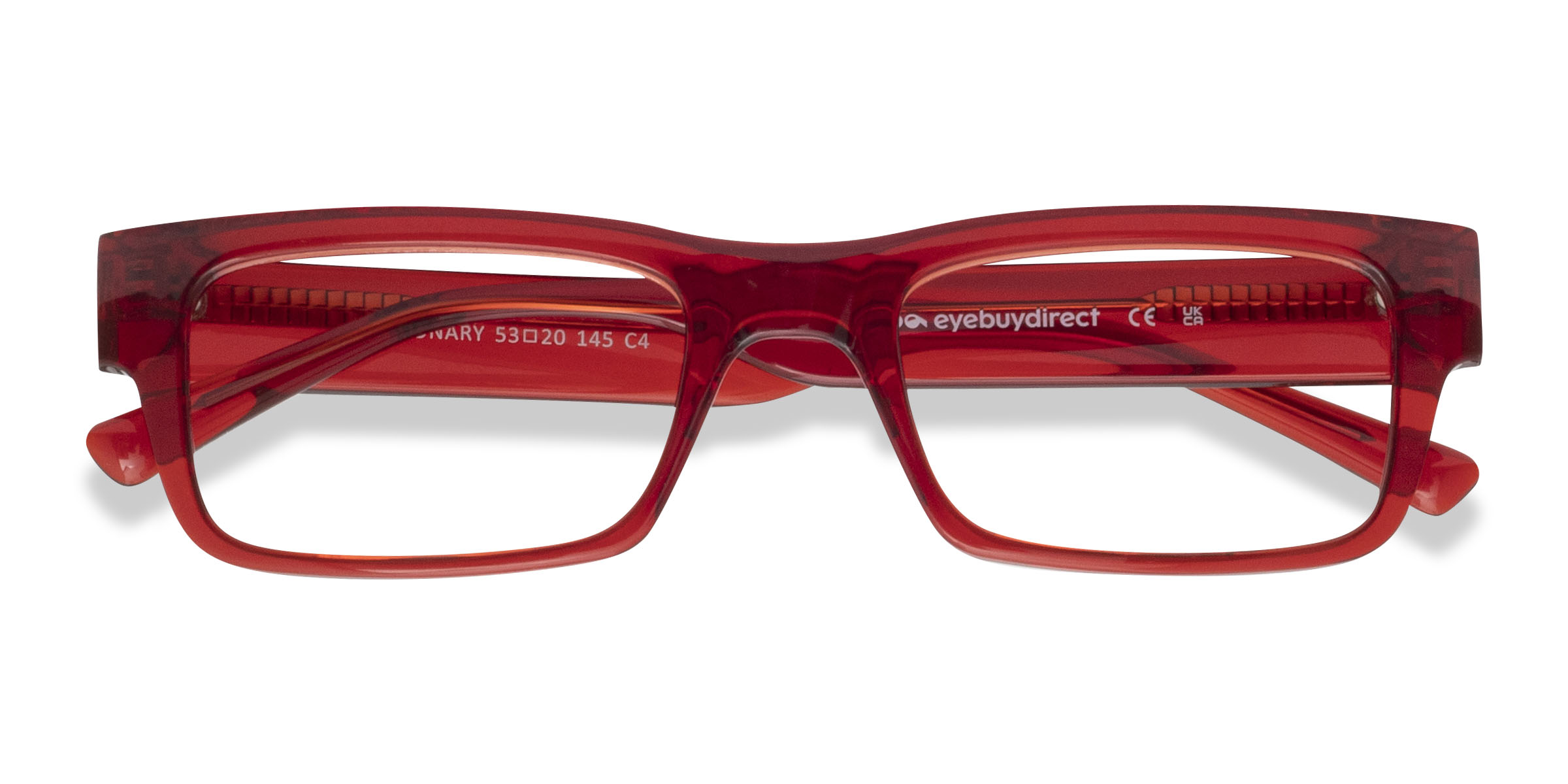 Red Visionary -  Plastic Eyeglasses