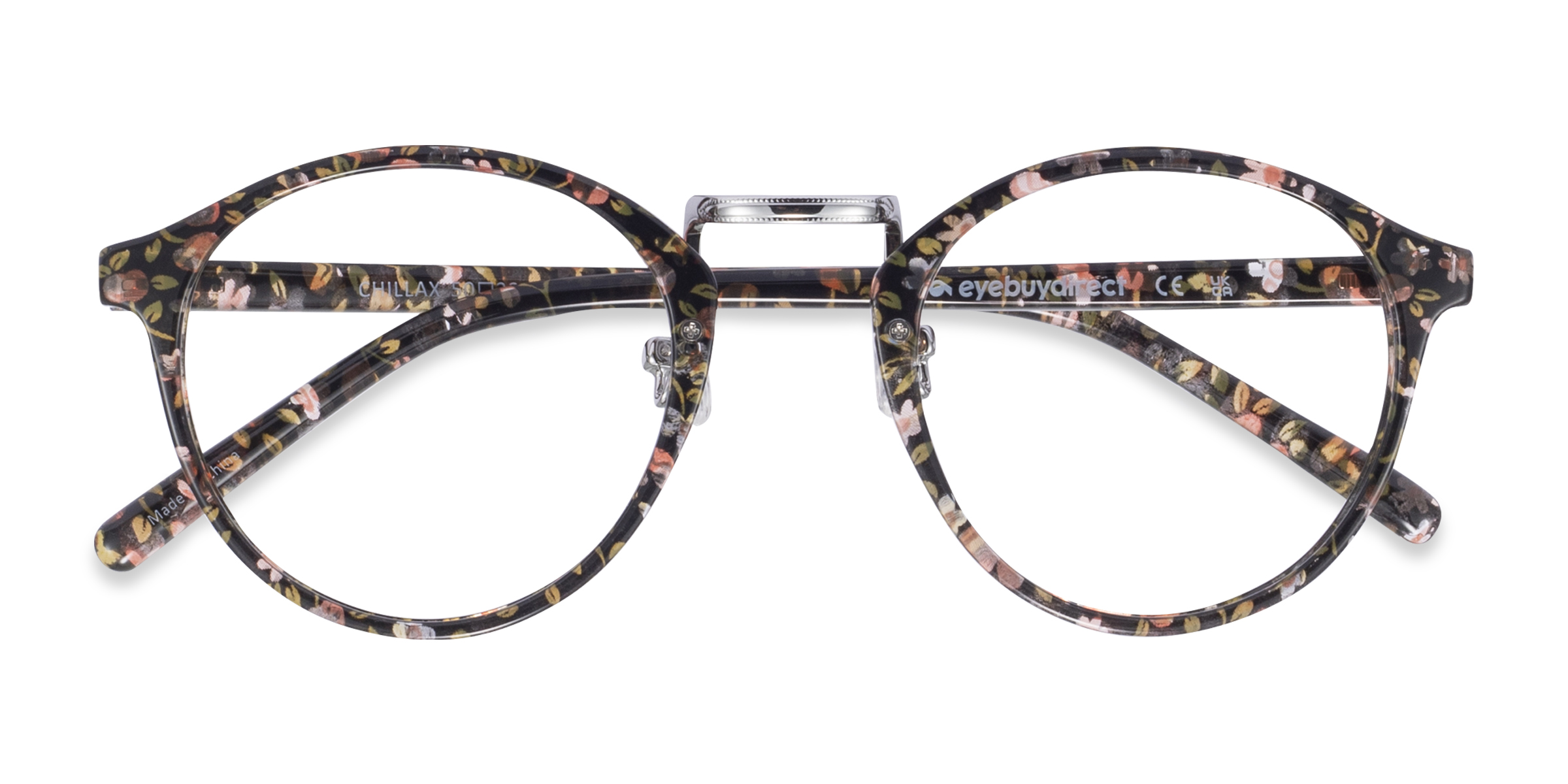 Red/Floral Chillax -  Métal Lunettes de vue