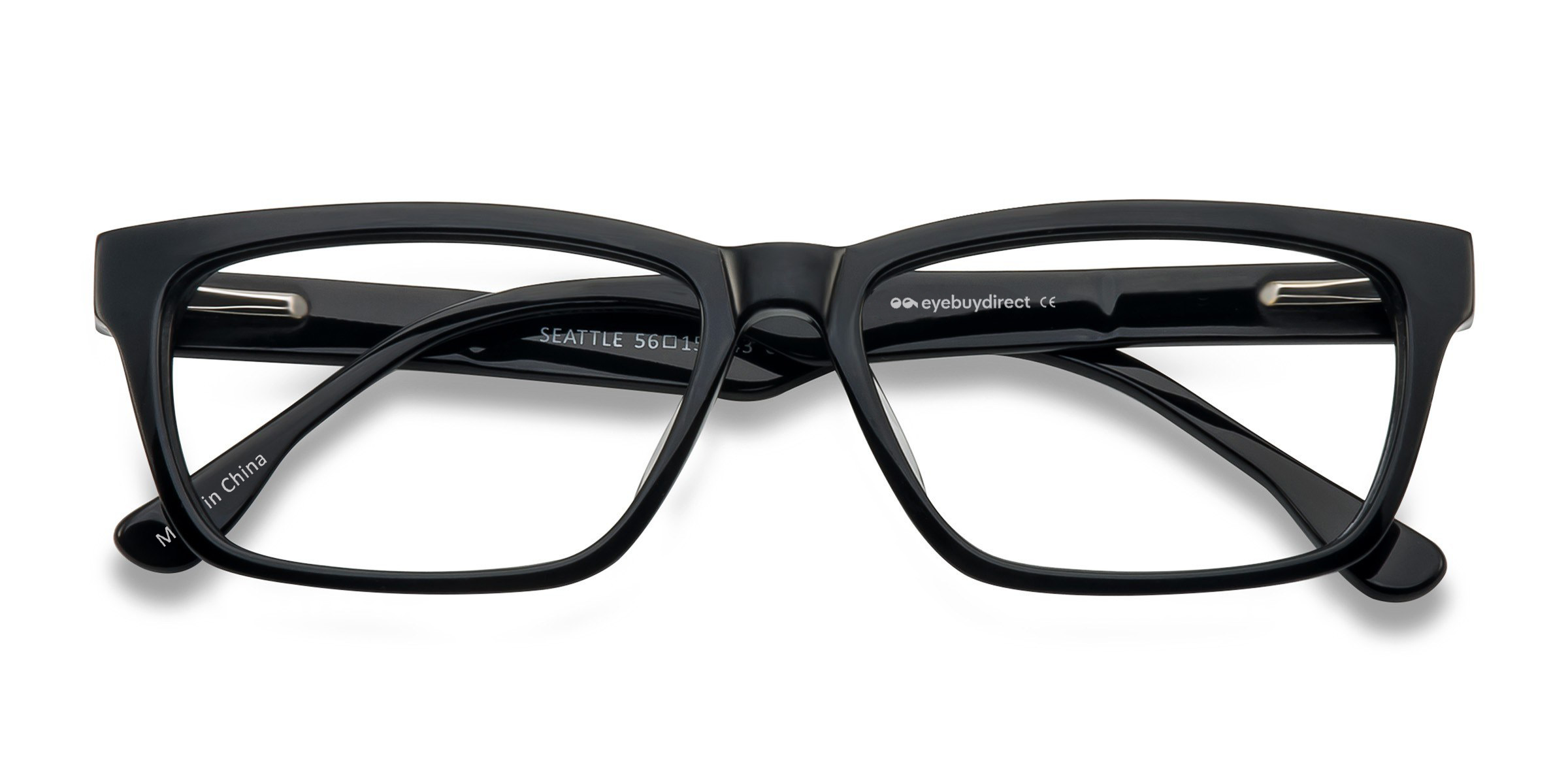 Black Seattle -  Acetate Eyeglasses