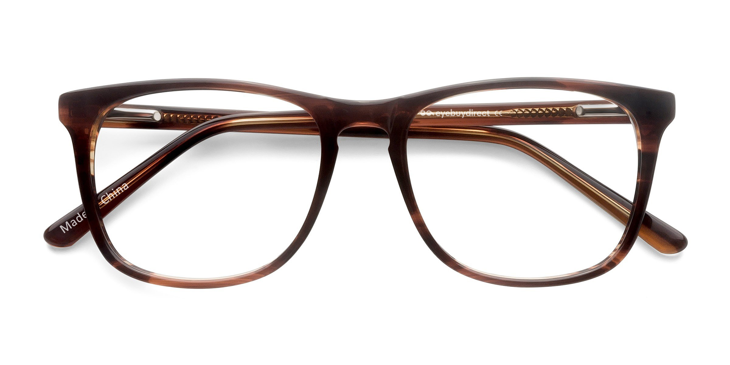 Brown Striped Skyline -  Acétate Lunettes de vue