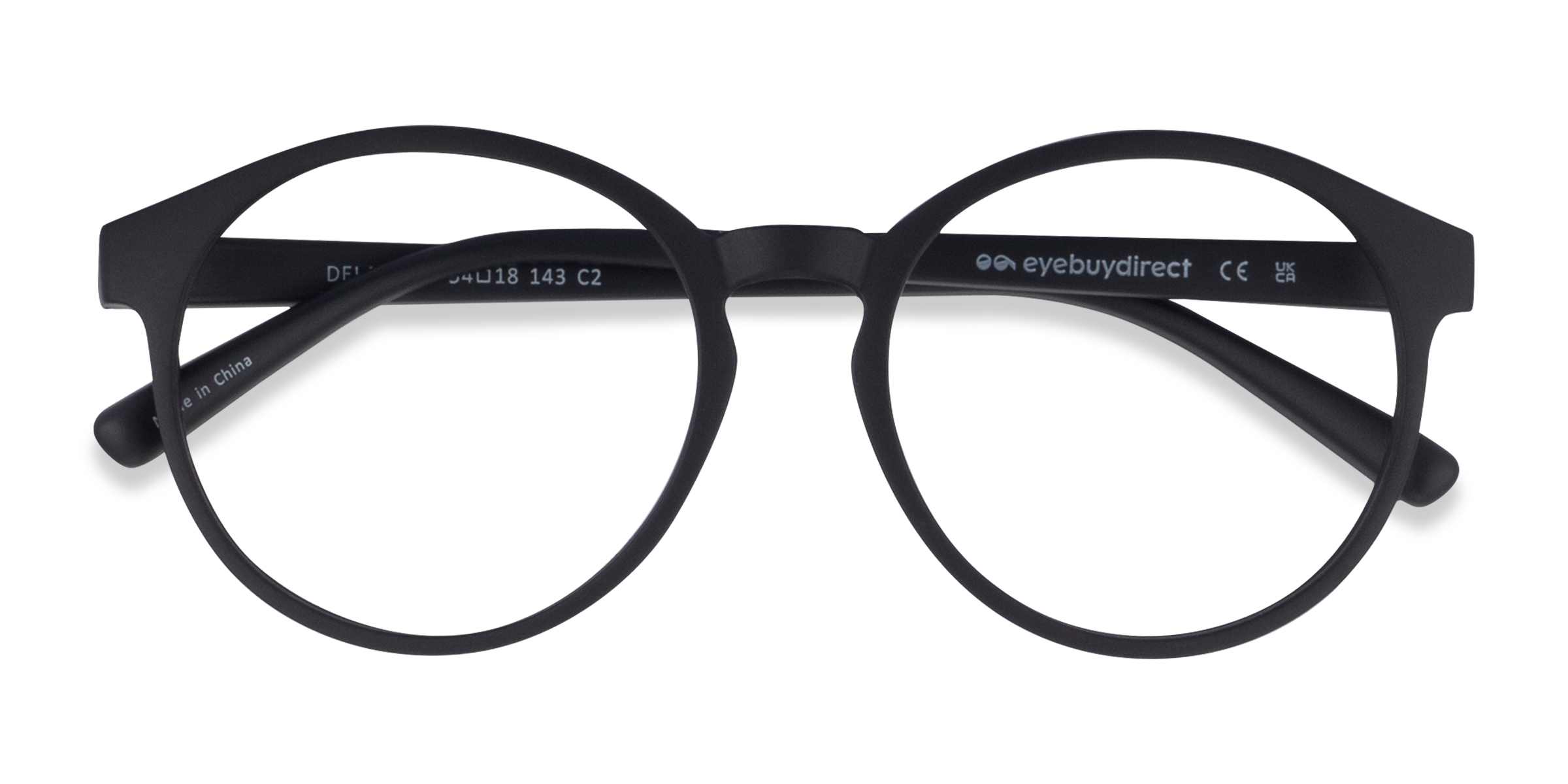 Matte Black Delaware -  Plastique Lunettes de vue