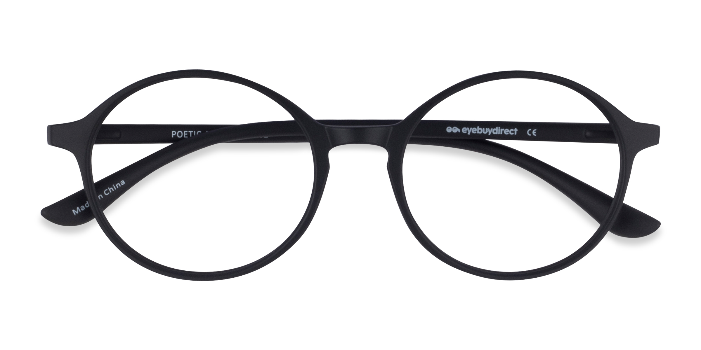 Matte Black Poetic -  Plastic Eyeglasses